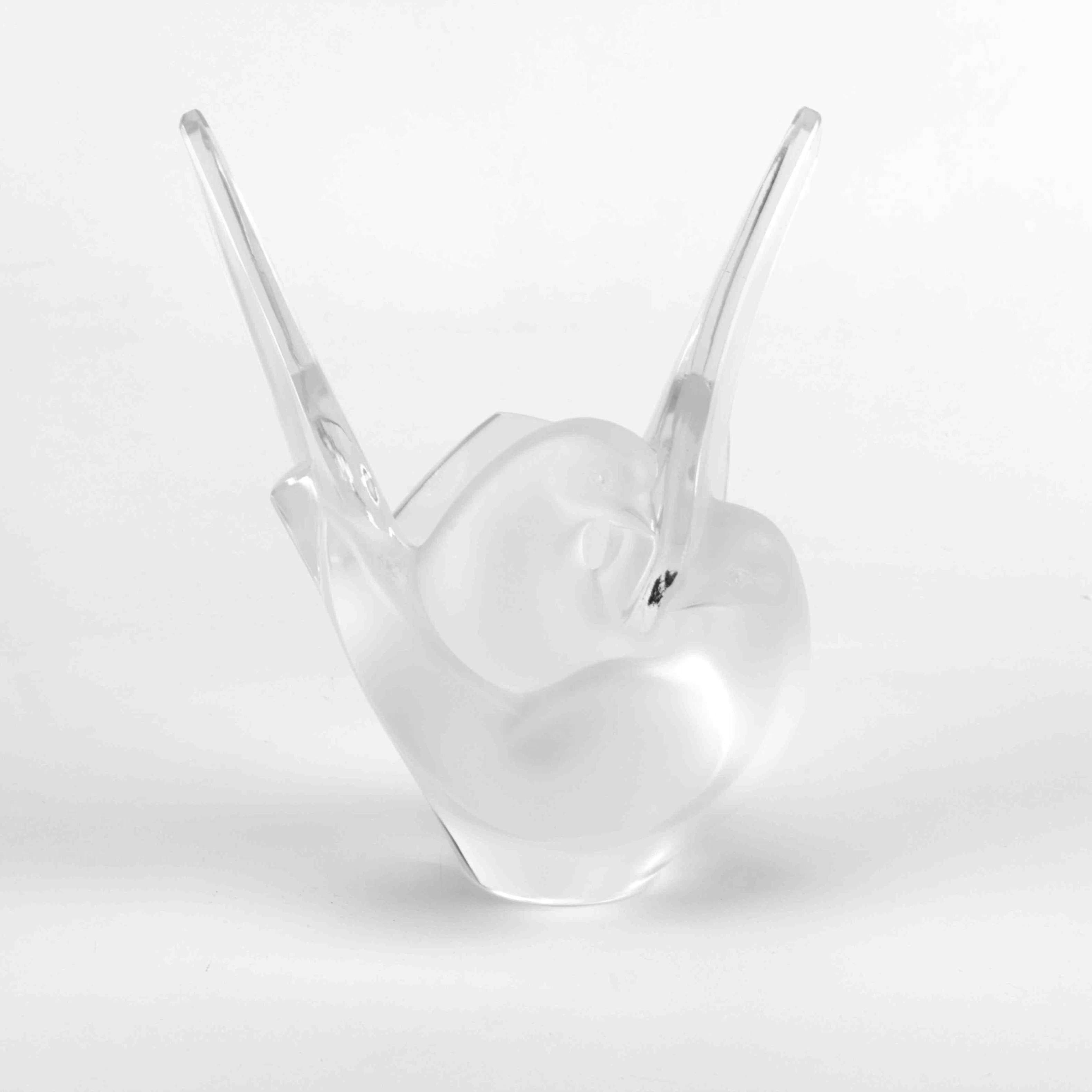 Lalique Sylvie Crystal Vase Ebth