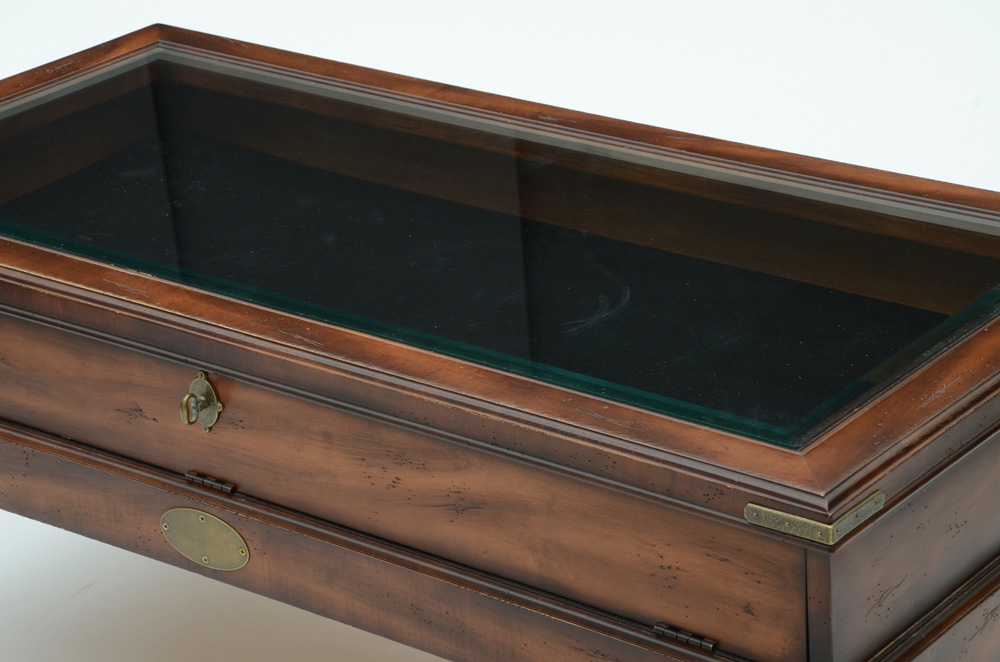 Glass Top Display Case Coffee Table EBTH