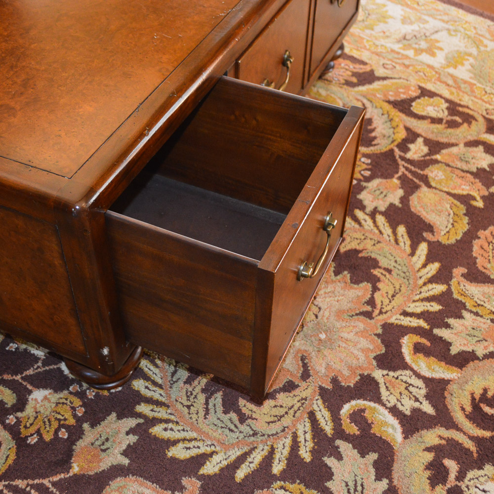 "Ernest Hemingway Collection" Burl Coffee Table by Thomasville EBTH