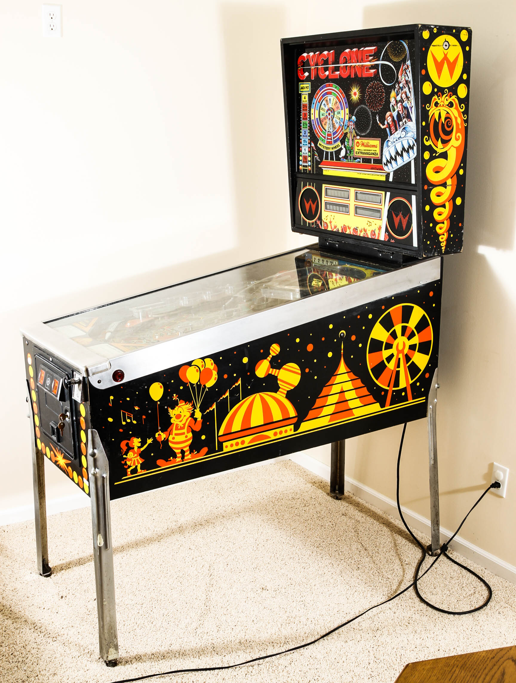 Vintage 1988 Williams "Cyclone" Pinball Machine EBTH