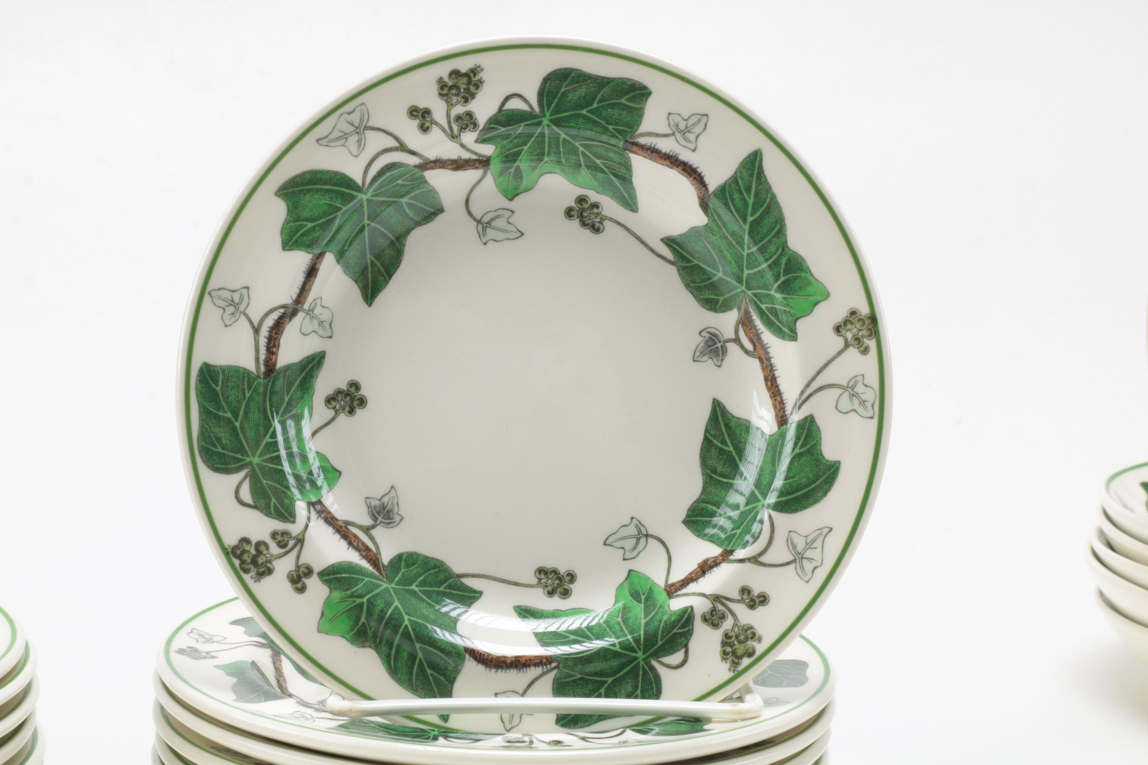 Wedgwood "Napoleon Ivy Green" Tableware EBTH