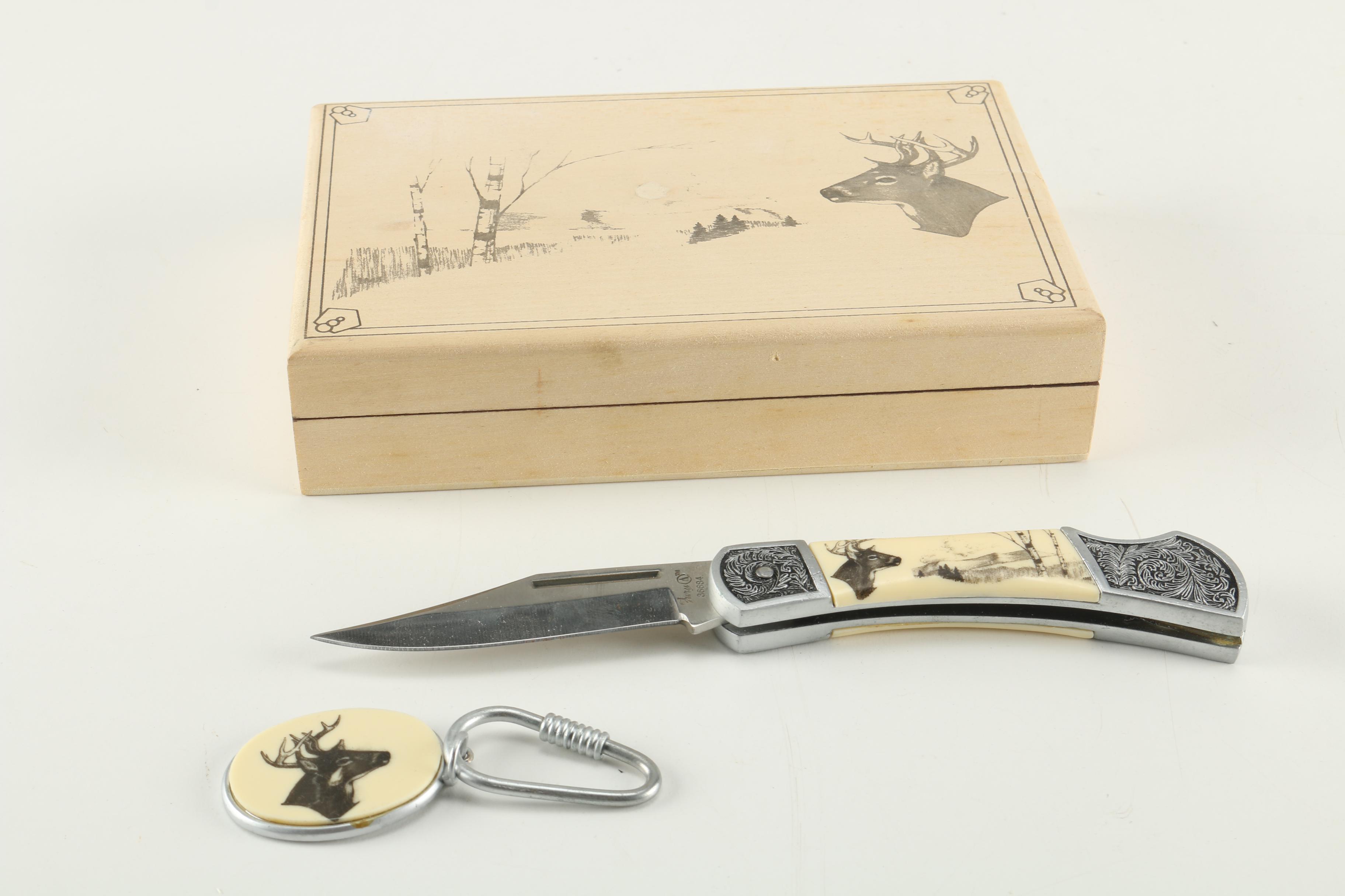 Fury Collectibles Folding Knife in Case EBTH