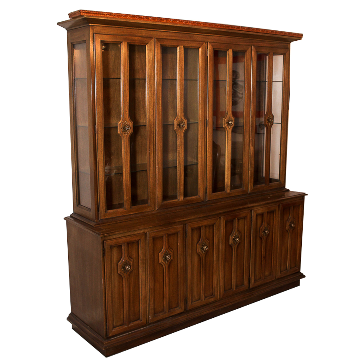 Vintage Stepback China Cabinet By Century Furniture Ebth