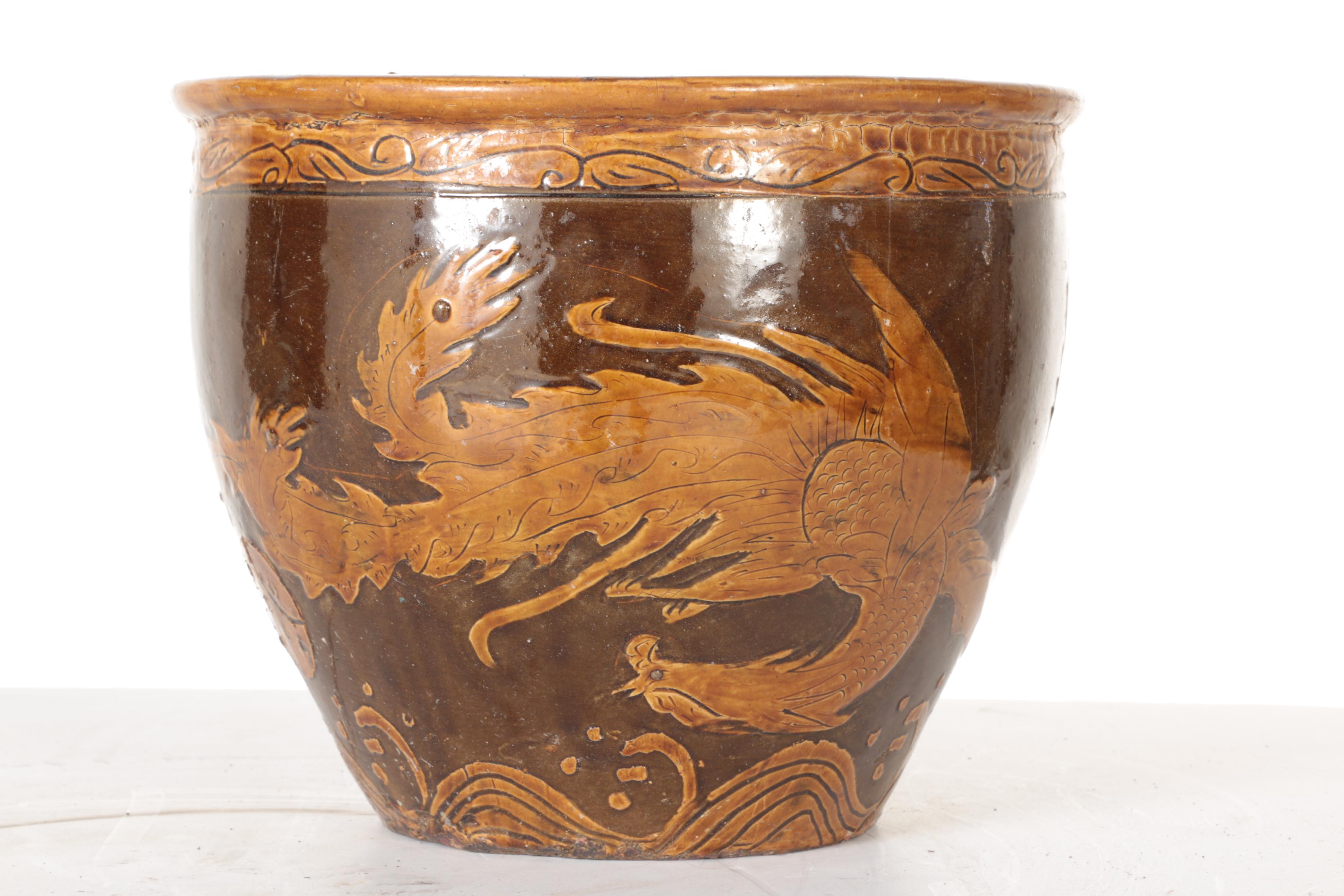 Chinese Ceramic Pidan Egg Pot EBTH