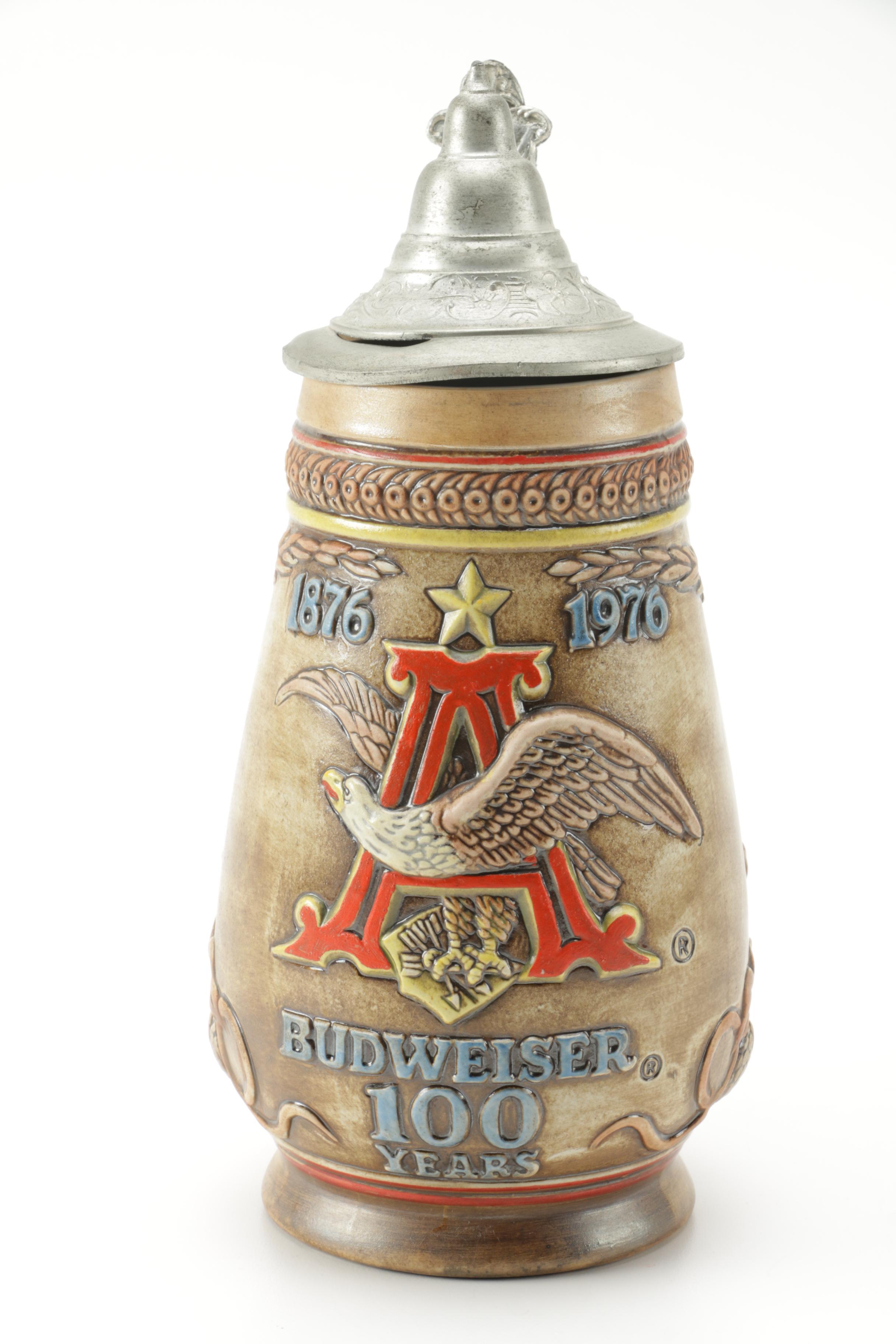 1976 US Bicentennial and Budweiser Centennial Beer Steins EBTH