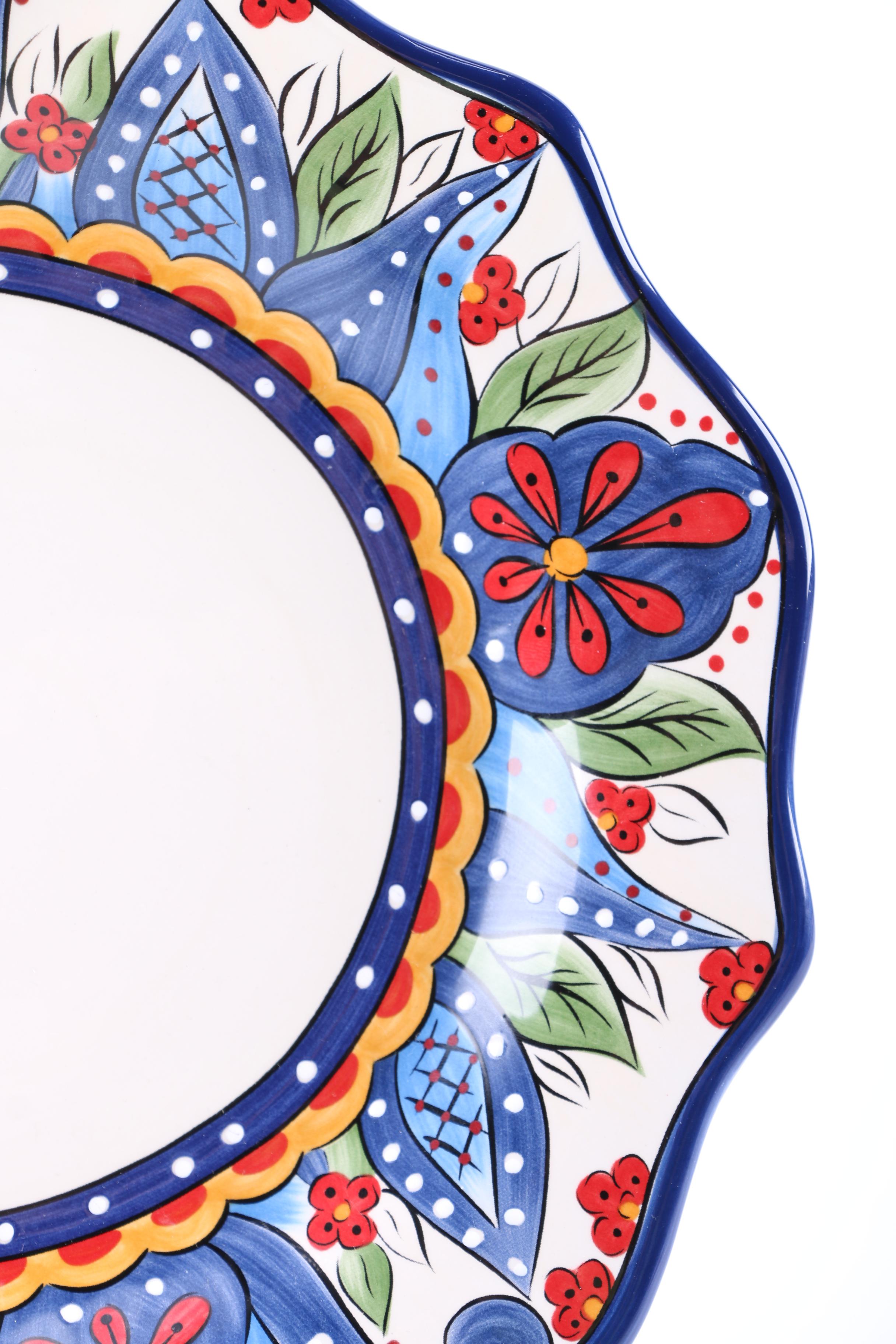 Tabletops Gallery "Lucca" Dinner and Salad Plates EBTH