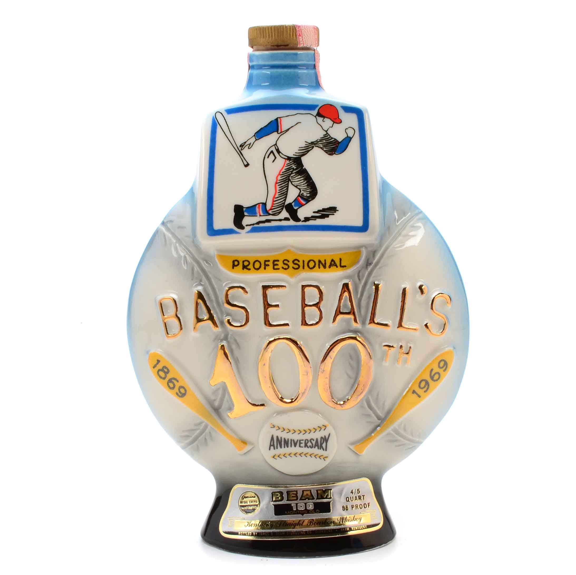1969 Jim Beam Professional Baseball 100th Anniversary Decanter EBTH
