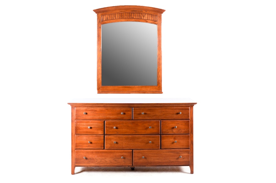 Arts And Crafts Style Dresser With Mirror From Impressions By