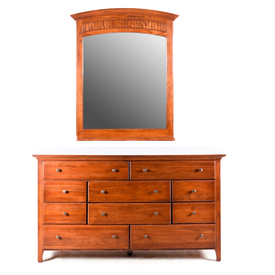 Arts And Crafts Style Dresser With Mirror From Impressions By
