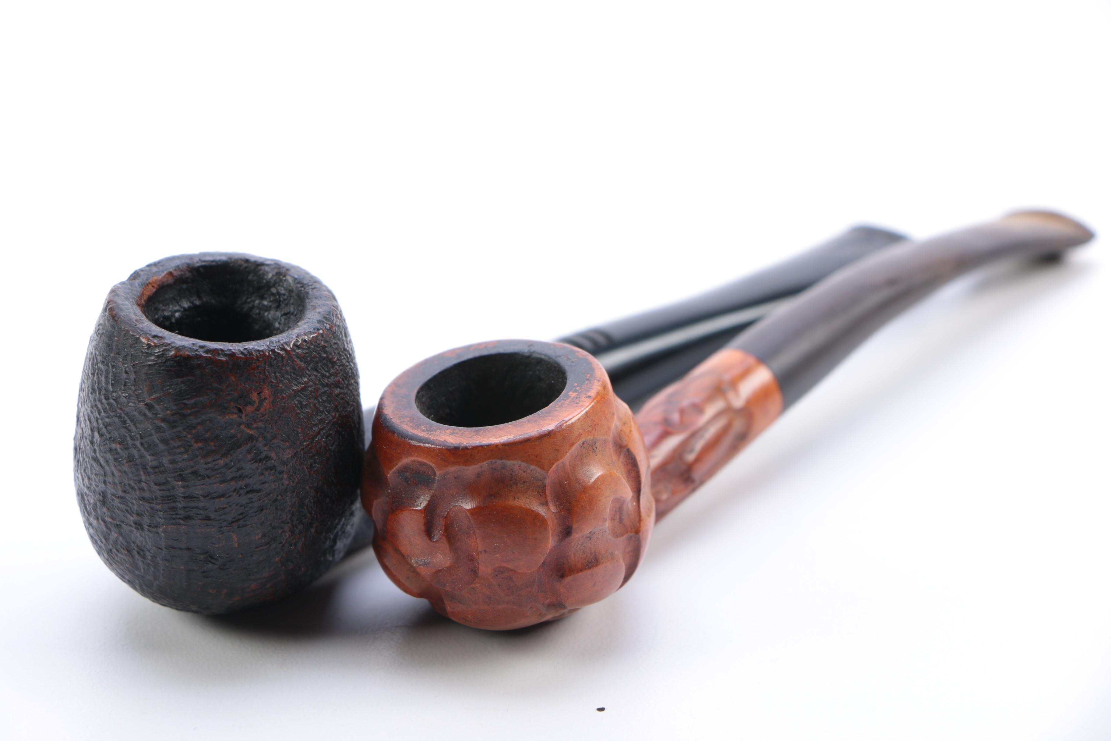 Vintage Humidor Pipe Stand and Tobacco Jar EBTH