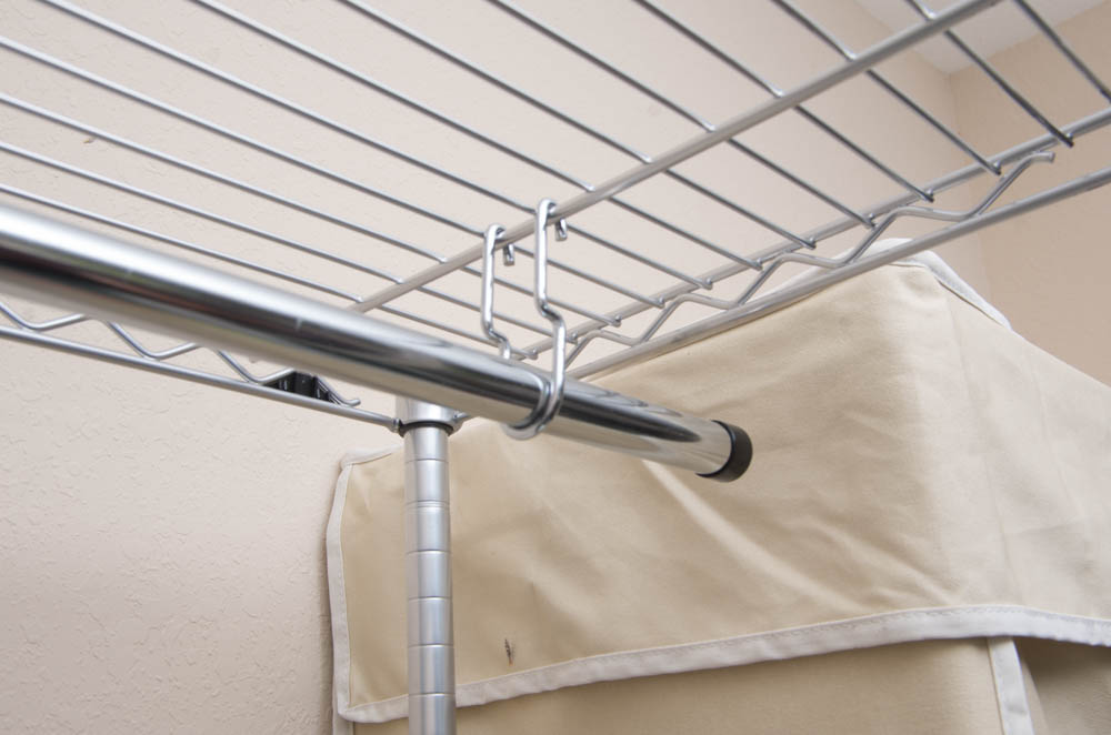 InterMetro Clothes Rack With Canvas Cover EBTH