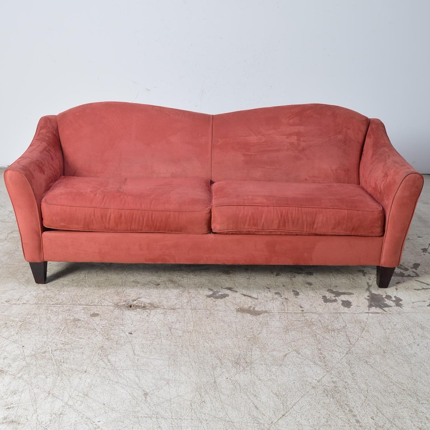 Contemporary Red Microfiber Camelback iSofai by iBauhausi Contemporary Red Microfiber Camelback iSofai by iBauhausi