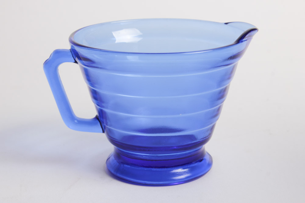 Download Hazel Atlas "Moderntone" Cobalt Blue Depression Glass | EBTH