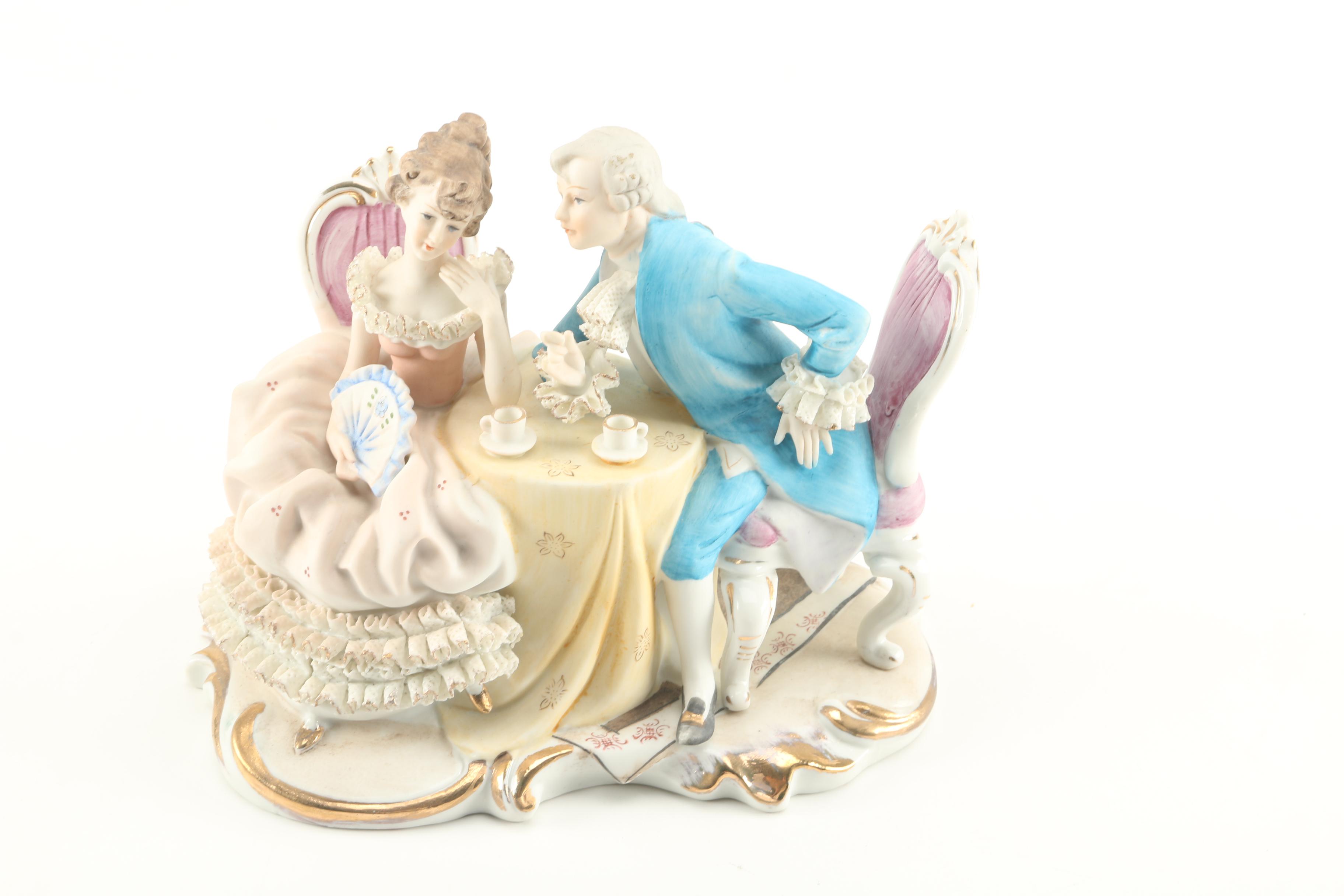 Selection of Bisque Porcelain Figurines EBTH
