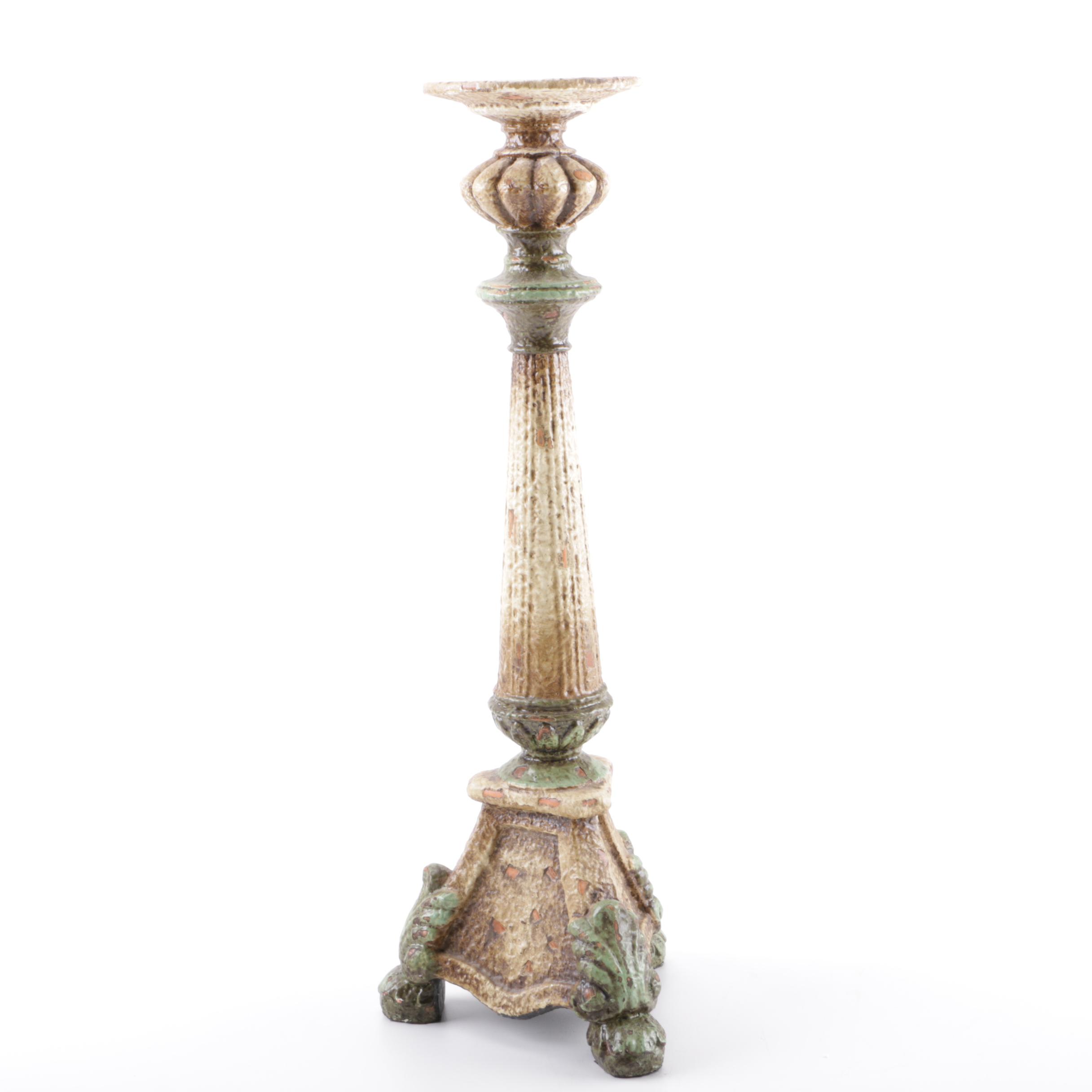 Pair of Decorative Resin Candle Holders EBTH