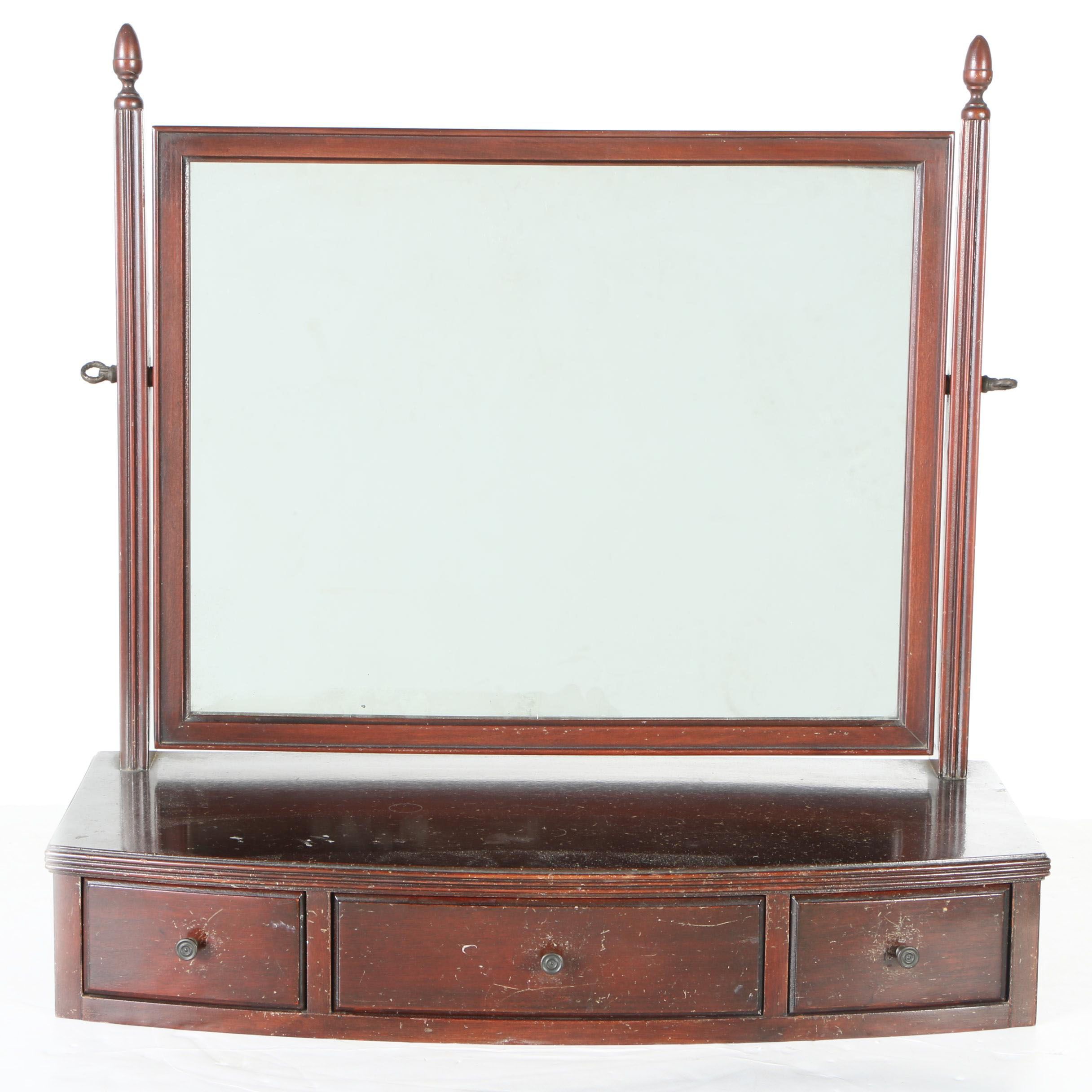 Vintage Mahogany Shaving Stand With Mirror EBTH