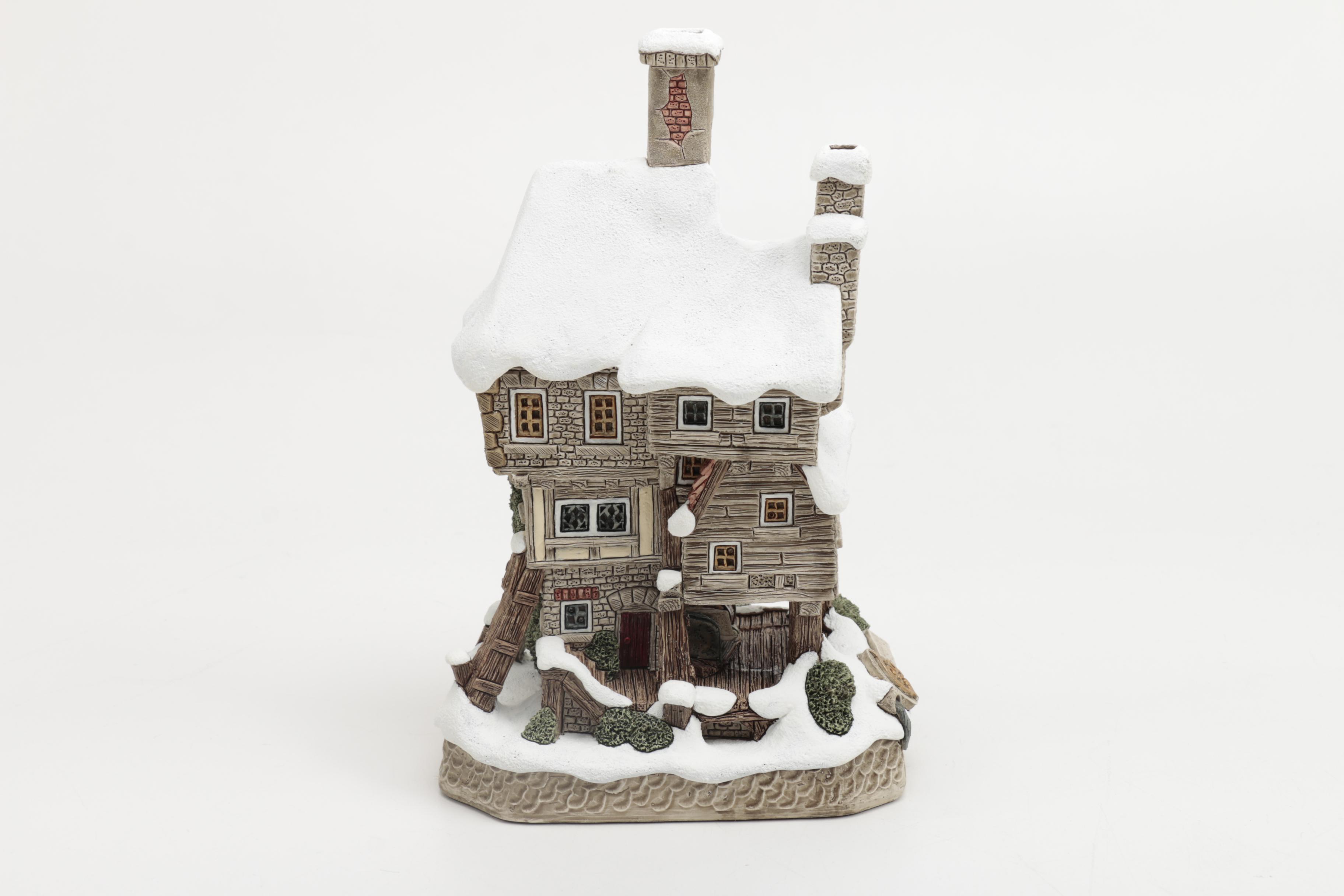 Collection of David Winter Houses including limited edition "Tiny Tim
