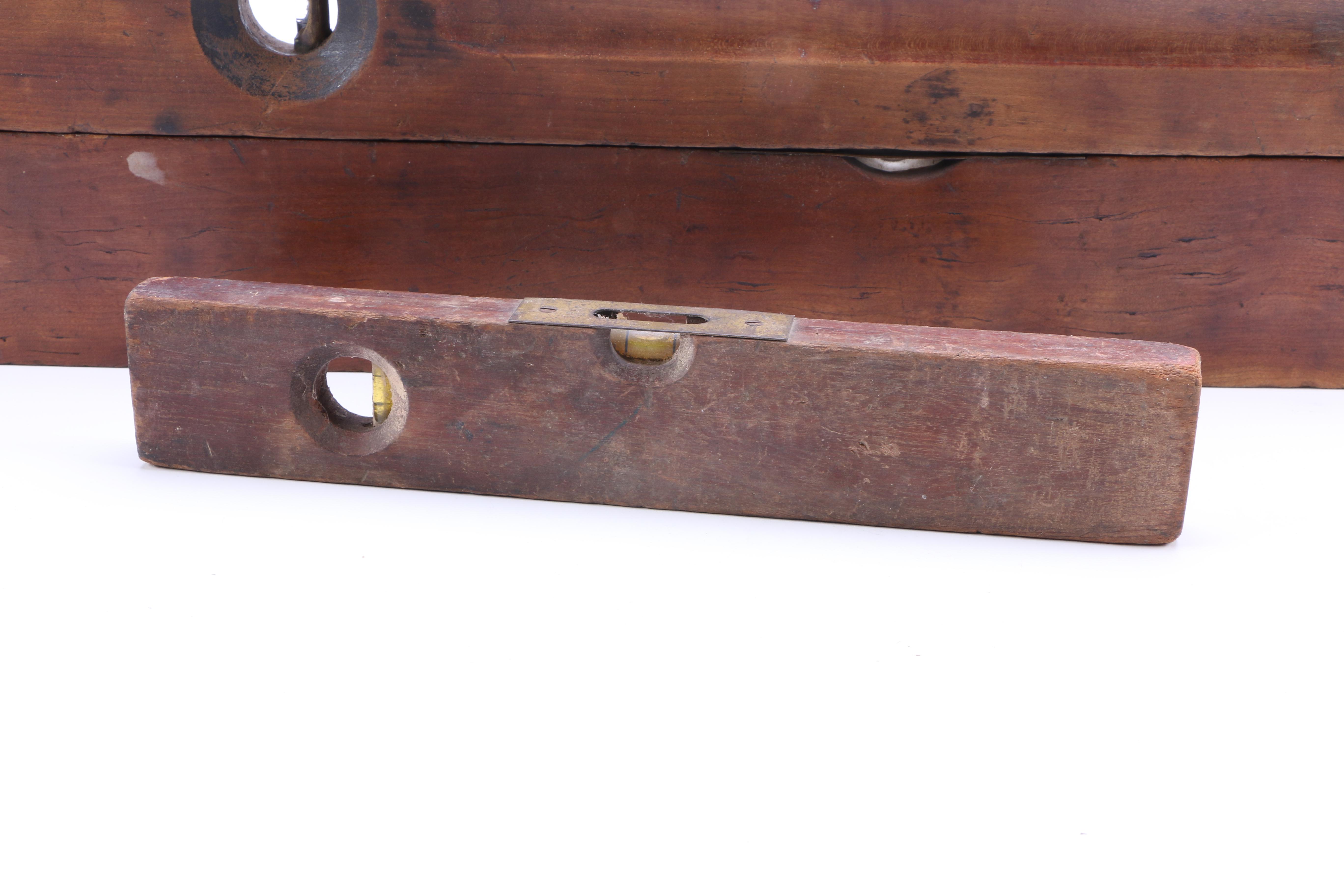 Three Wooden Antique Levels EBTH