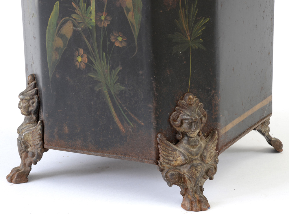 HandPainted Antique Coal Bin EBTH