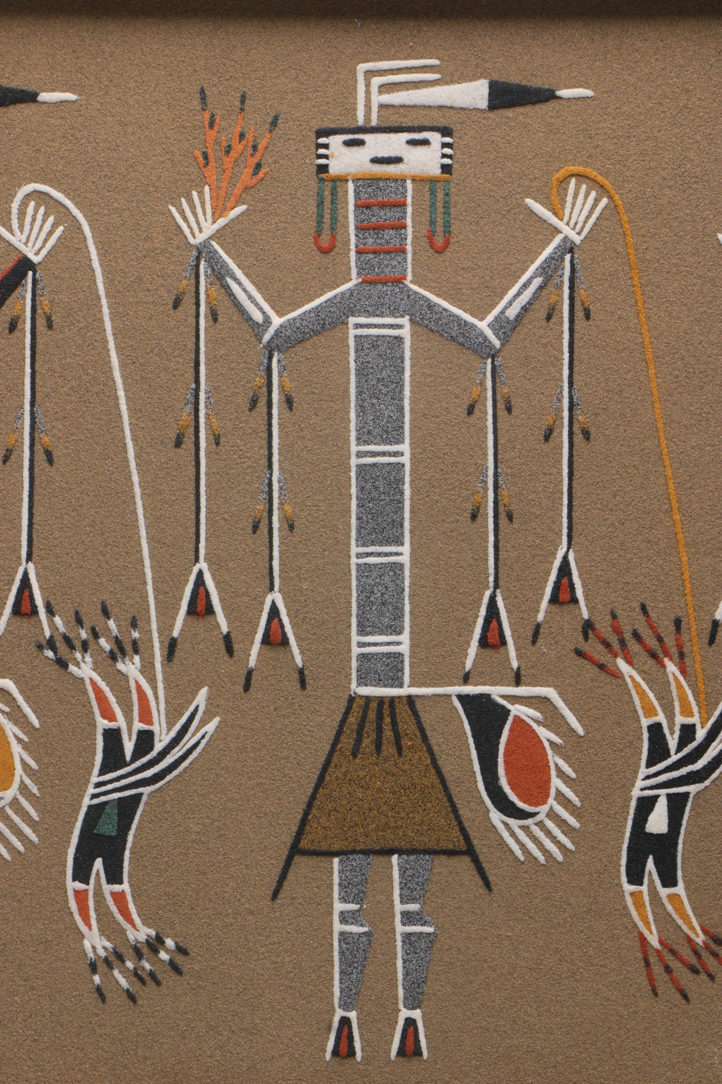 Billy Joe Castillo Sand Painting "Gila Monster" EBTH