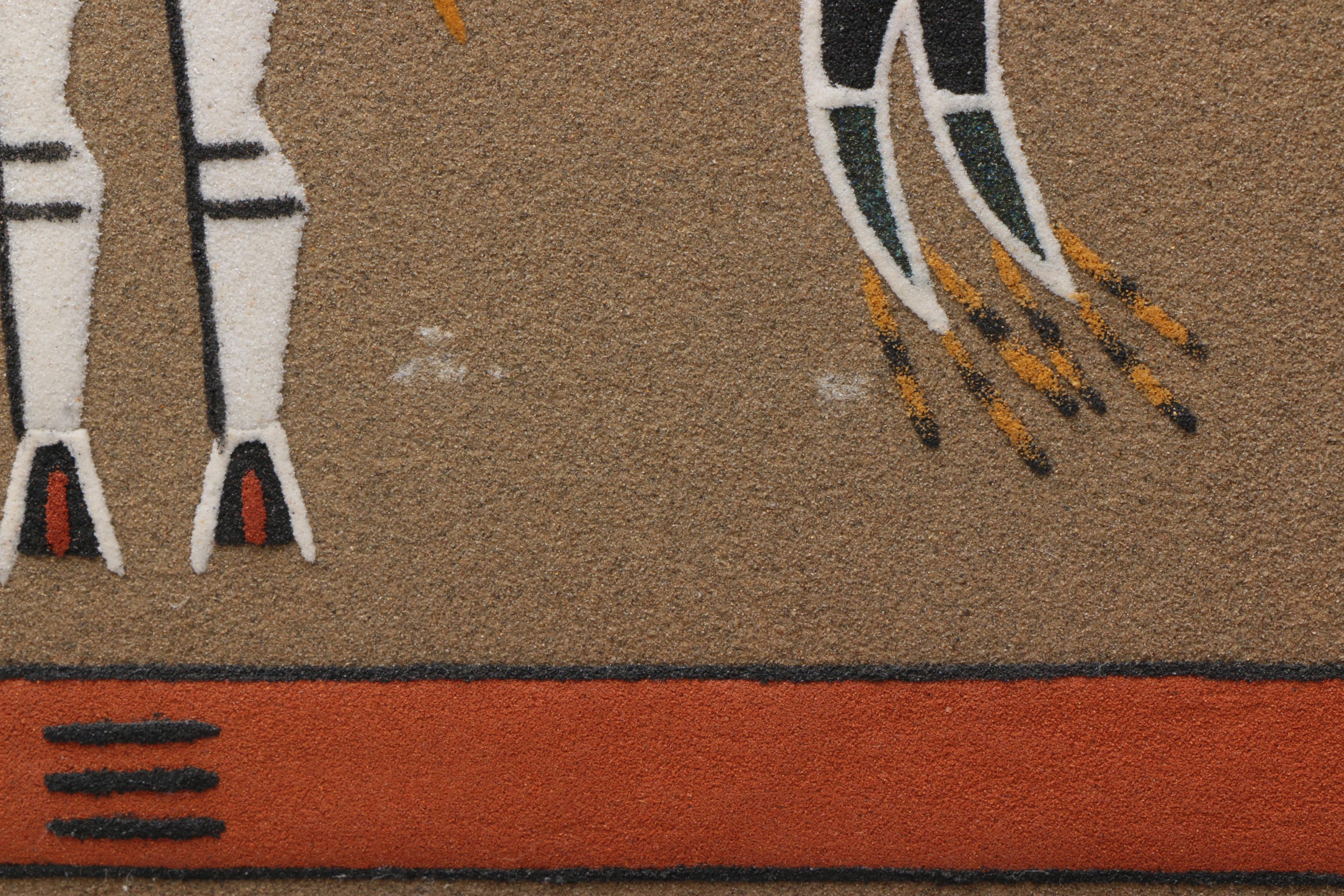 Billy Joe Castillo Sand Painting "Gila Monster" EBTH