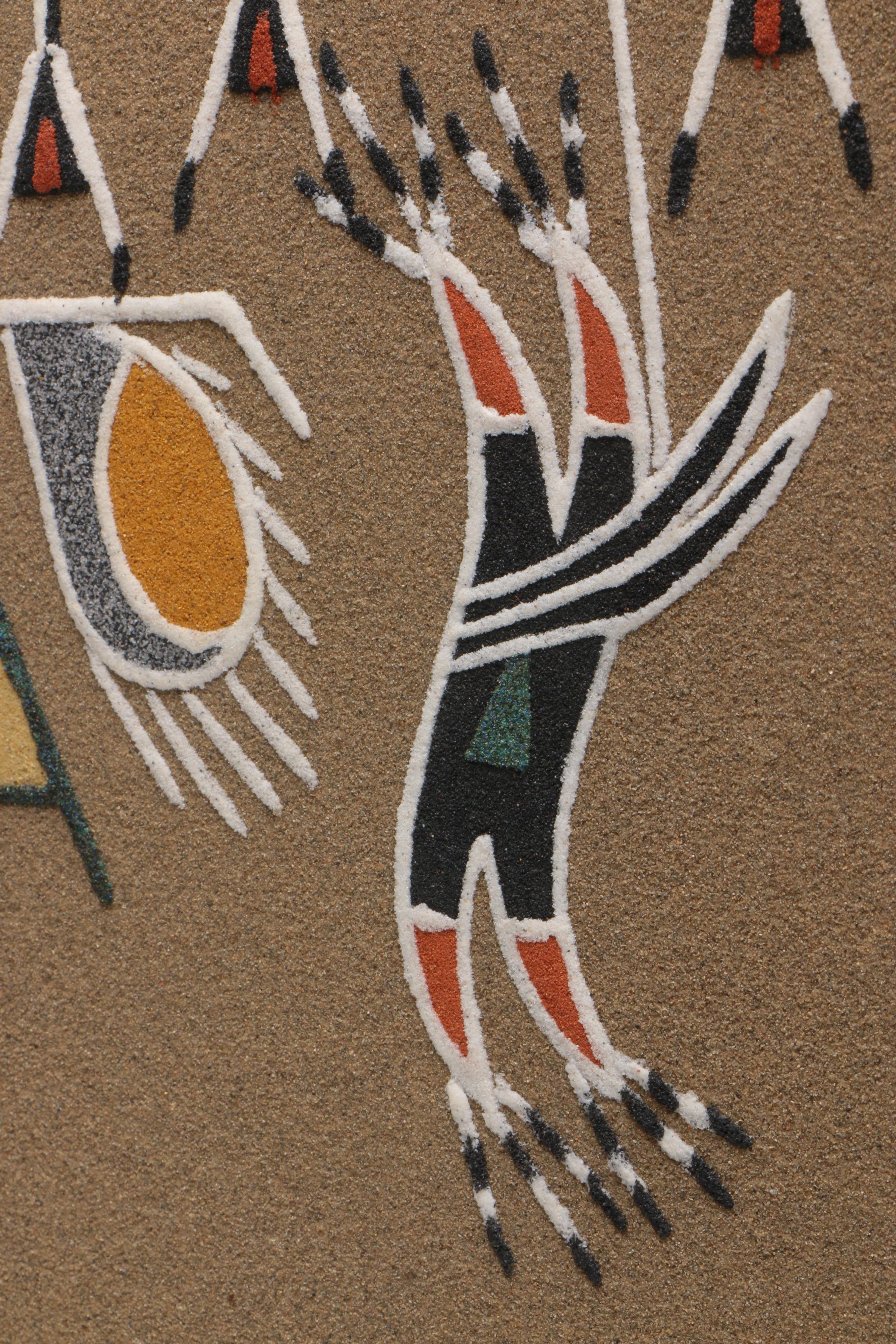 Billy Joe Castillo Sand Painting "Gila Monster" EBTH