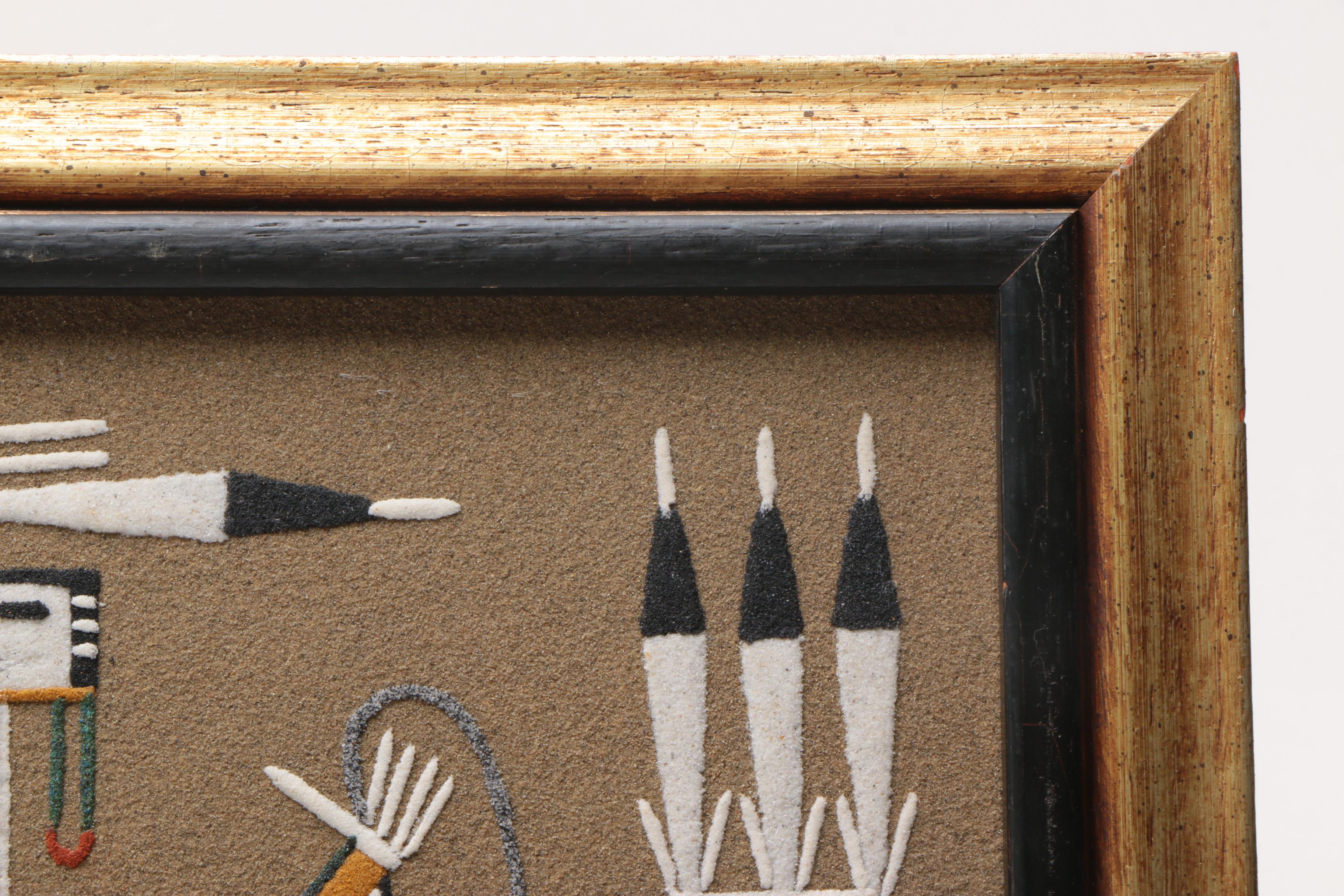 Billy Joe Castillo Sand Painting "Gila Monster" EBTH