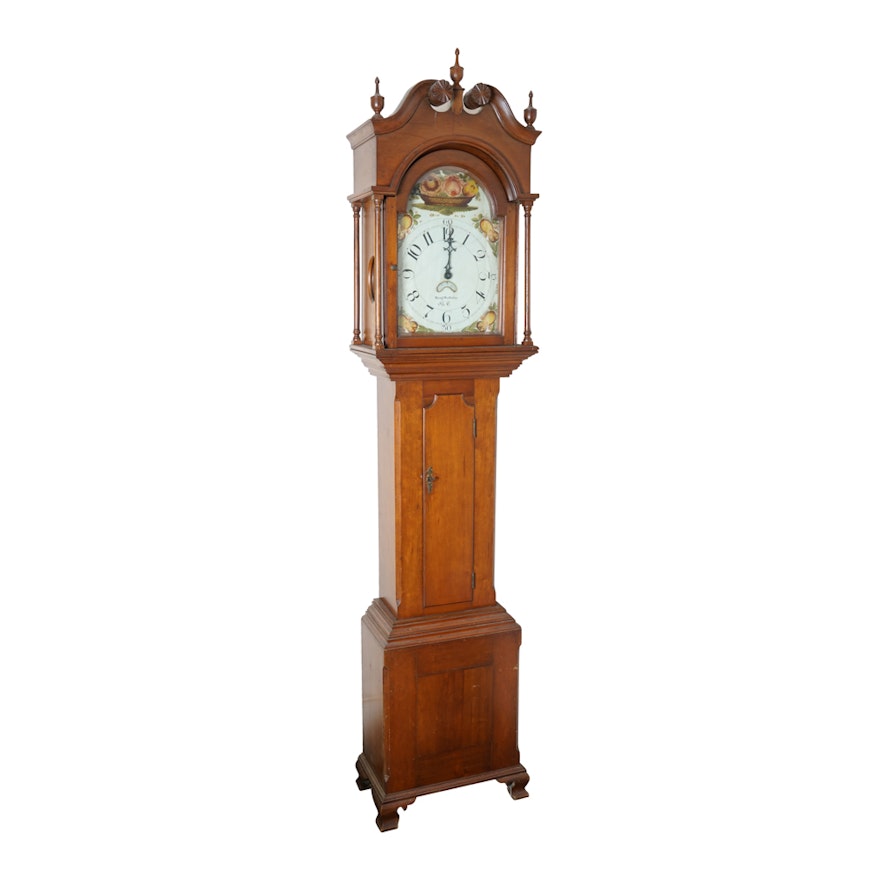 19th c. Pennsylvania Tall Case Clock Attrib. to Benjamin Solliday