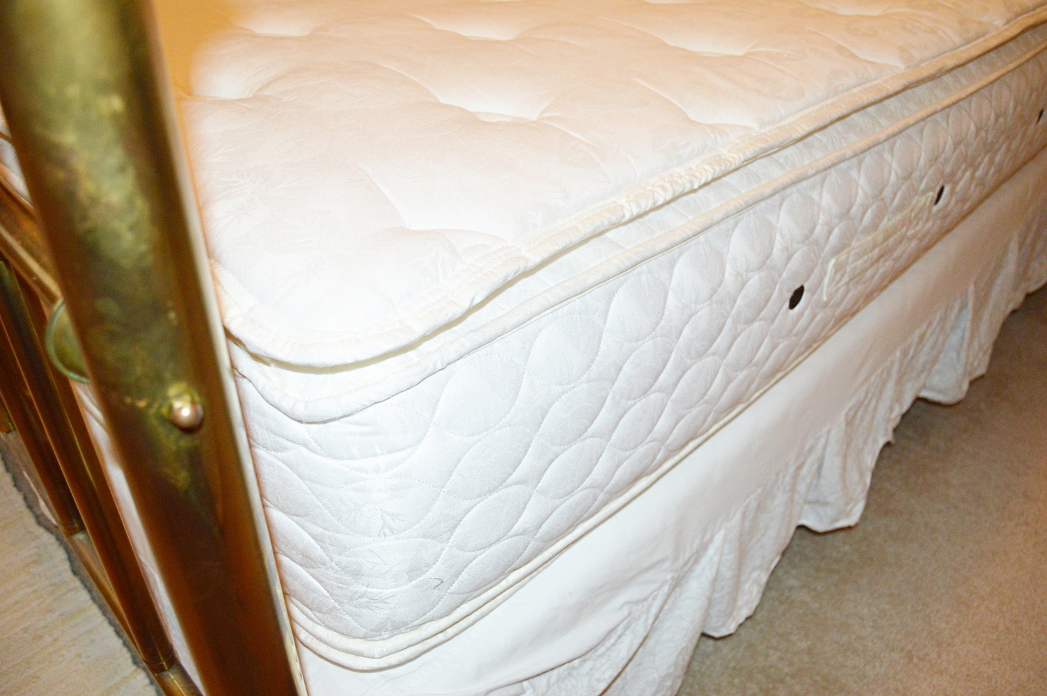 Brass Bed With Mattress Set EBTH