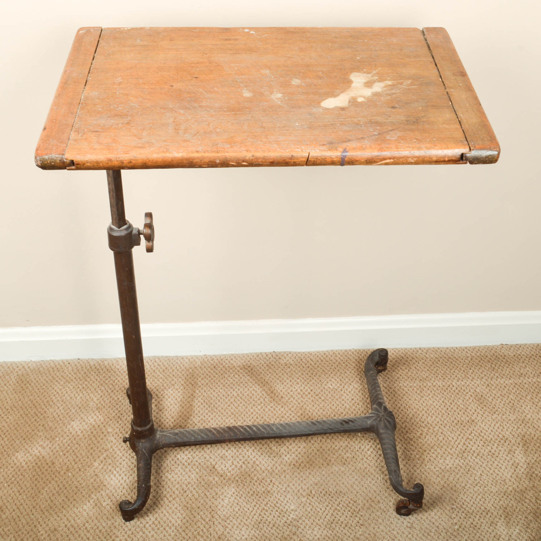 Victorian Rolling Hospital Bed Table EBTH
