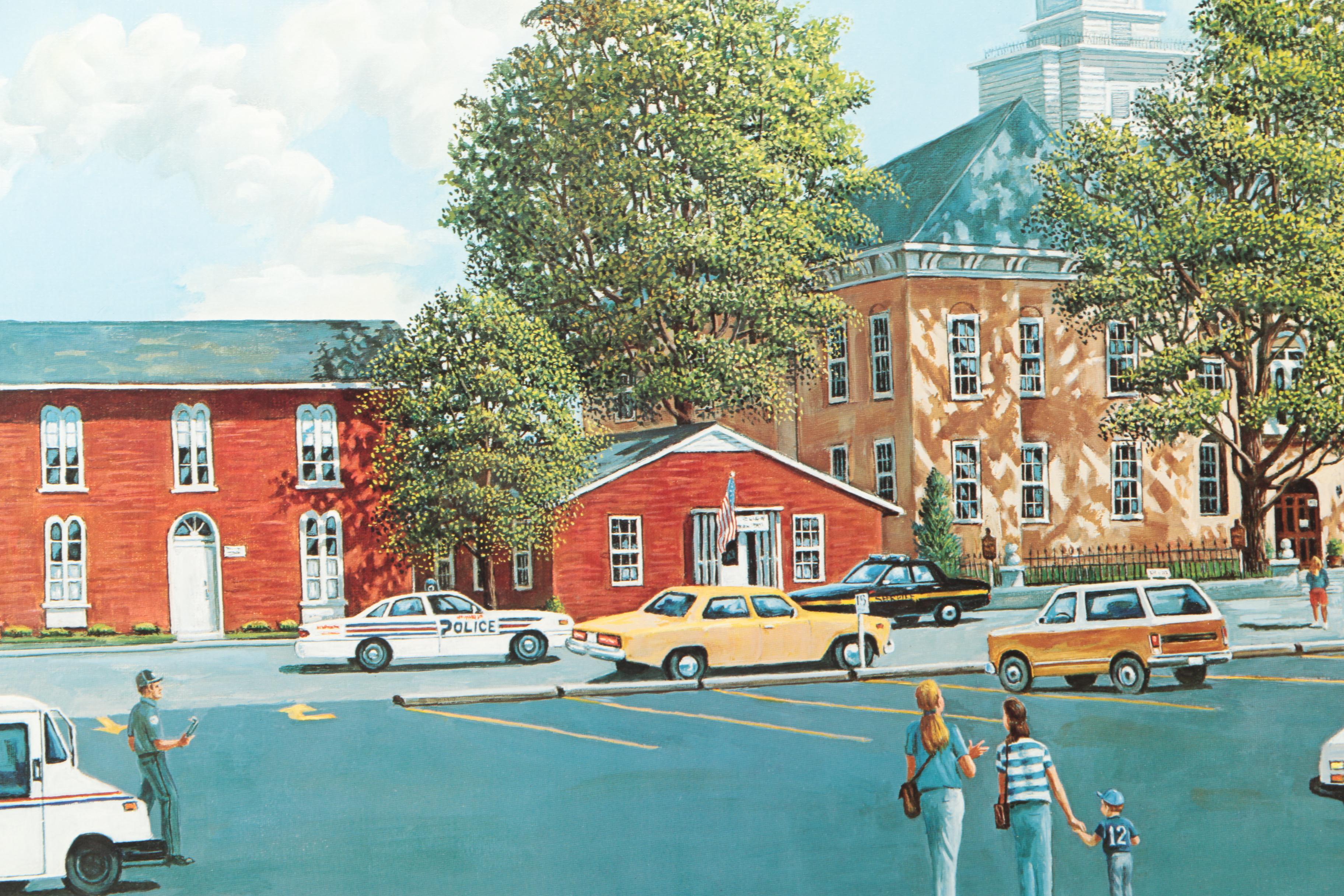 Signed Limited Edition Offset Lithograph After Glenn Robertson's "Logan County Courthouse" EBTH