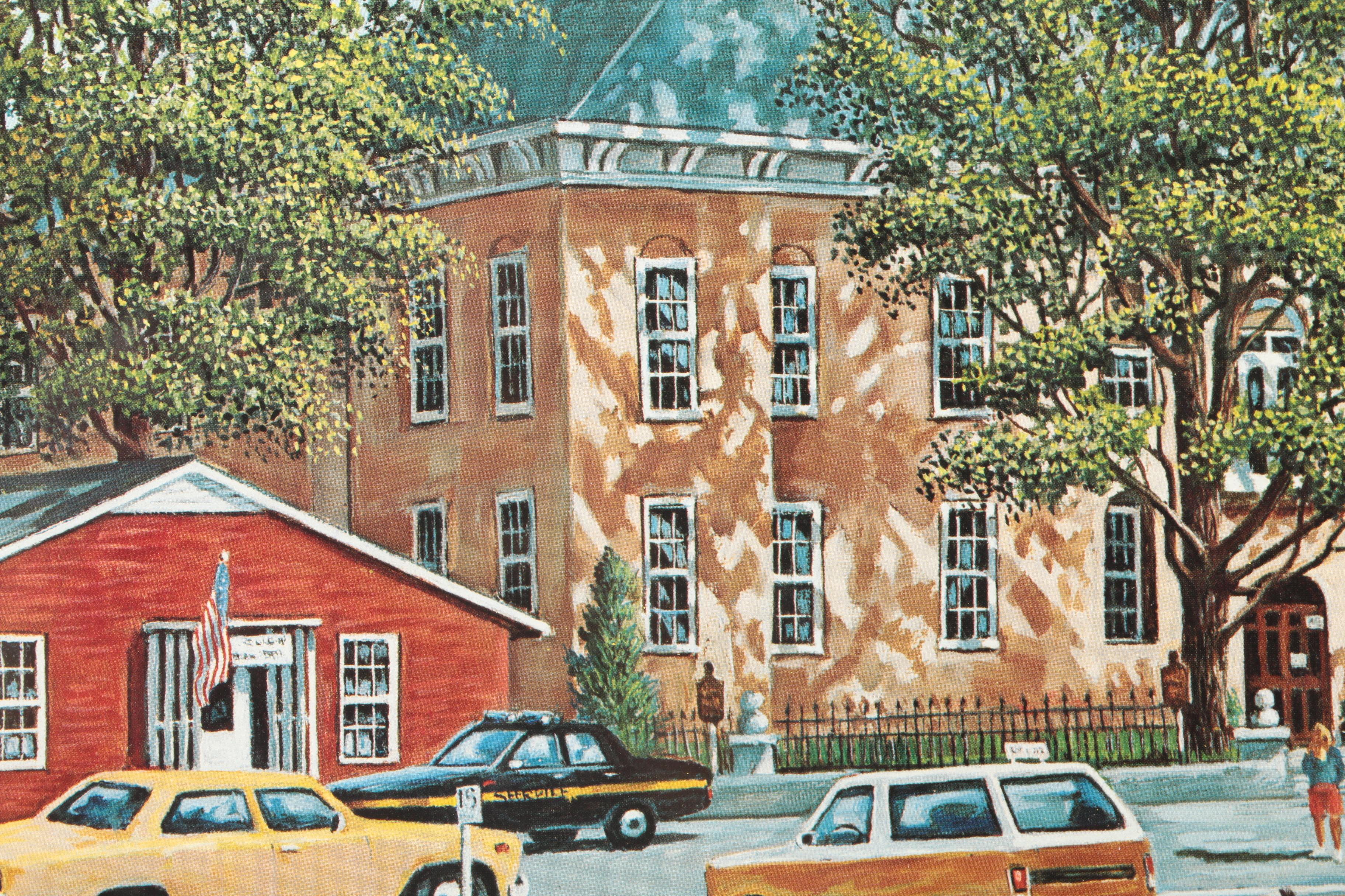 Signed Limited Edition Offset Lithograph After Glenn Robertson's "Logan County Courthouse" EBTH