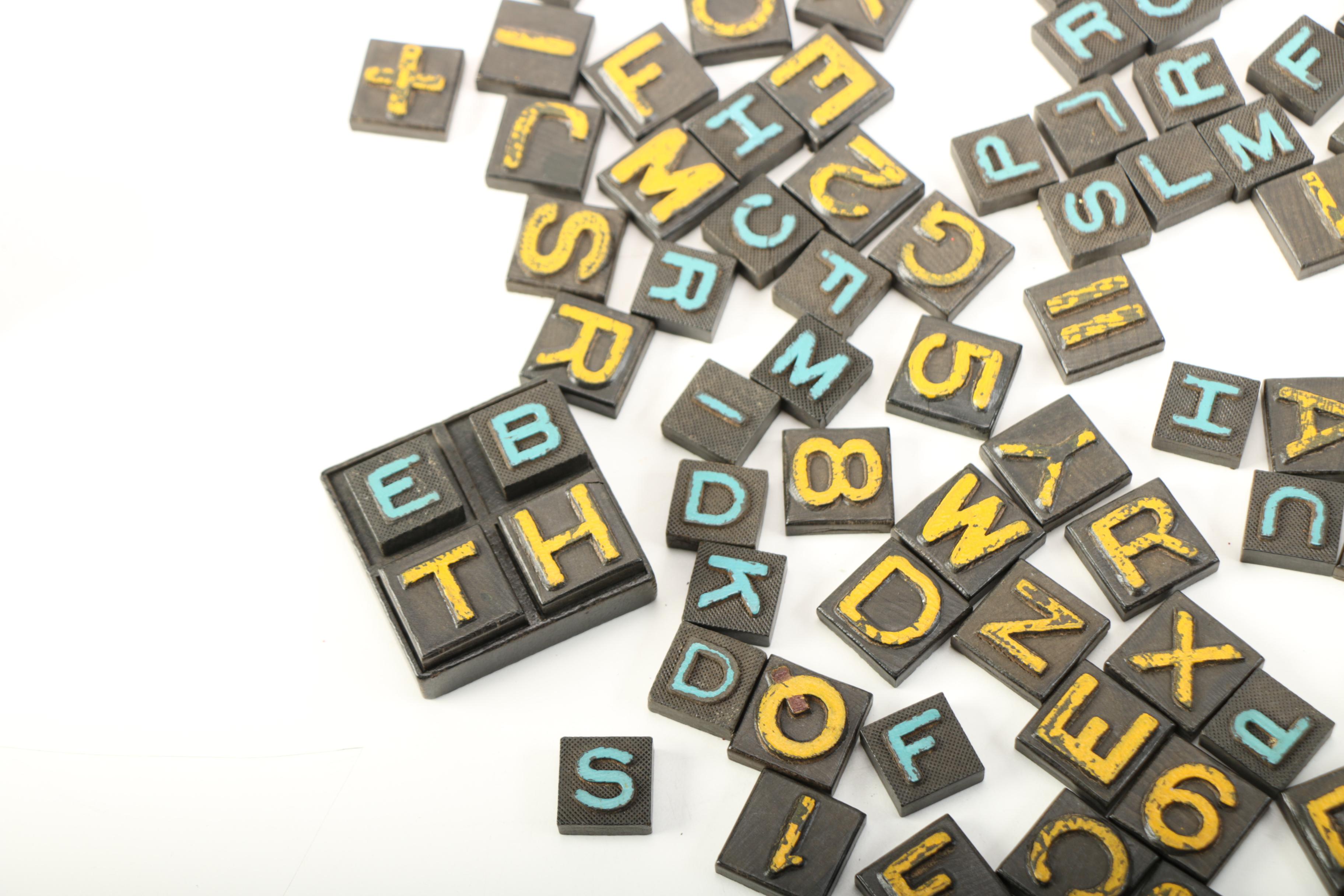 Square Plastic Numbers and Letters For Printing EBTH