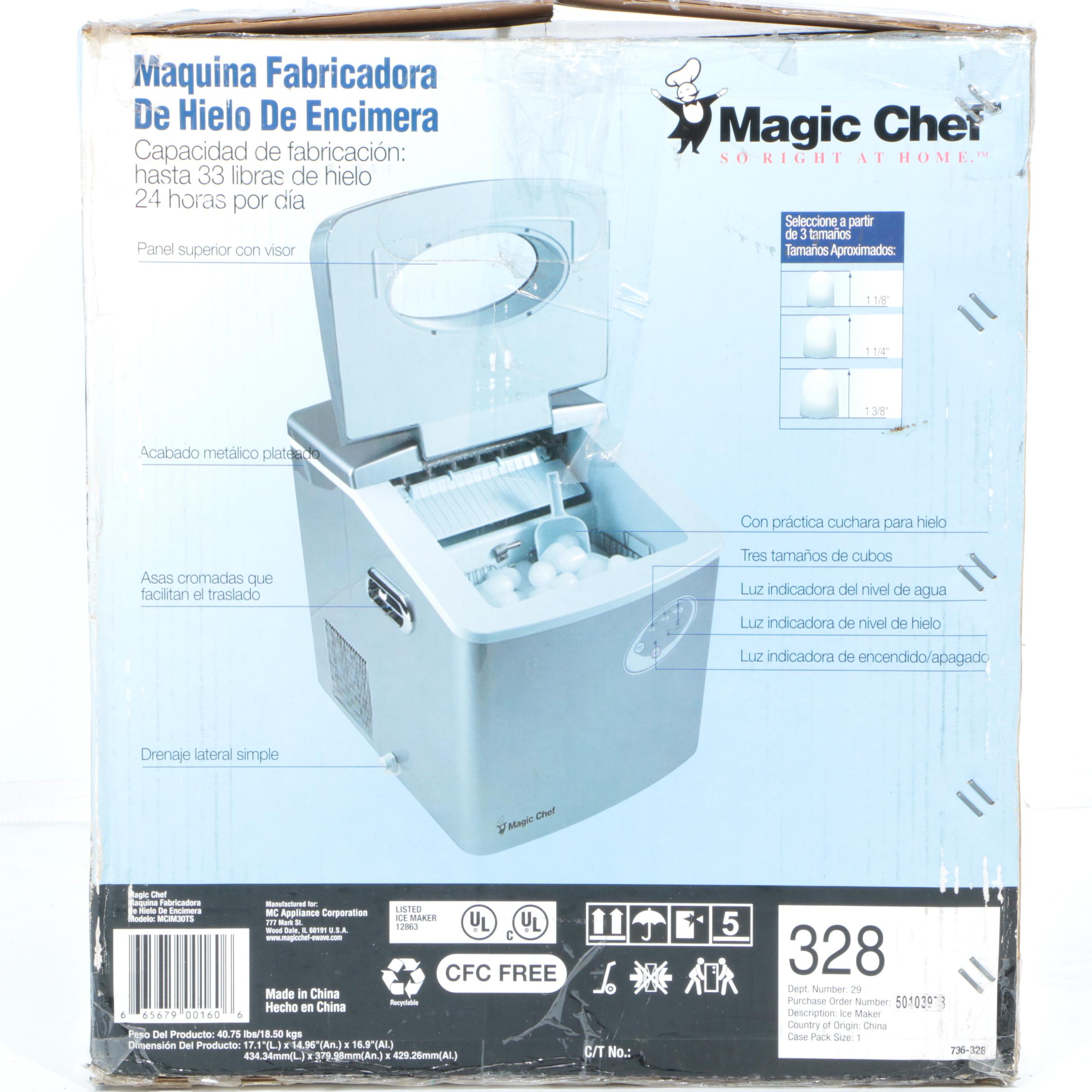 Magic Chef Counter Top Ice Maker EBTH