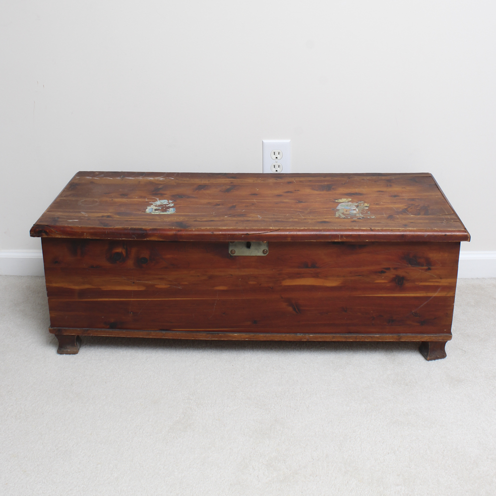 Early 20th C. Klein Bros. Cedar Chest EBTH