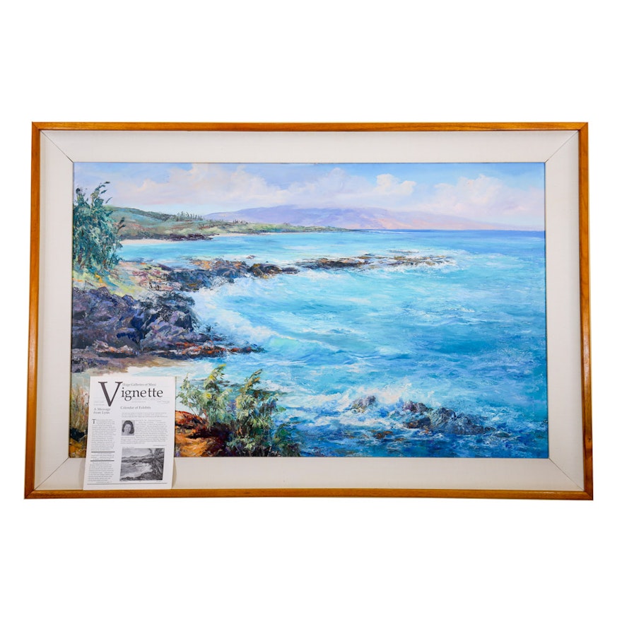 Betty Hay Freeland Oil Painting Of A Seascape Ebth Betty Hay Freeland Oil Painting Of A Seascape Ebth