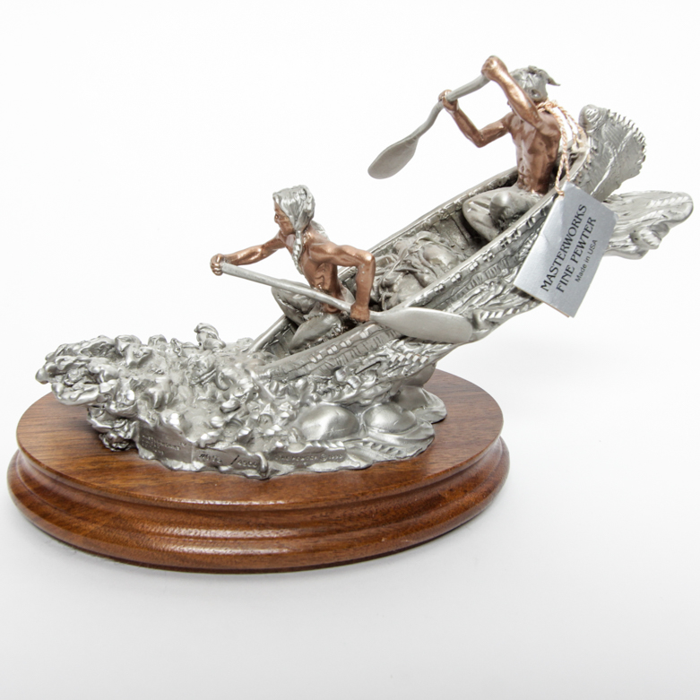 Peter C. Sedlow Limited Edition Pewter Sculpture "Whitewater Rush" EBTH