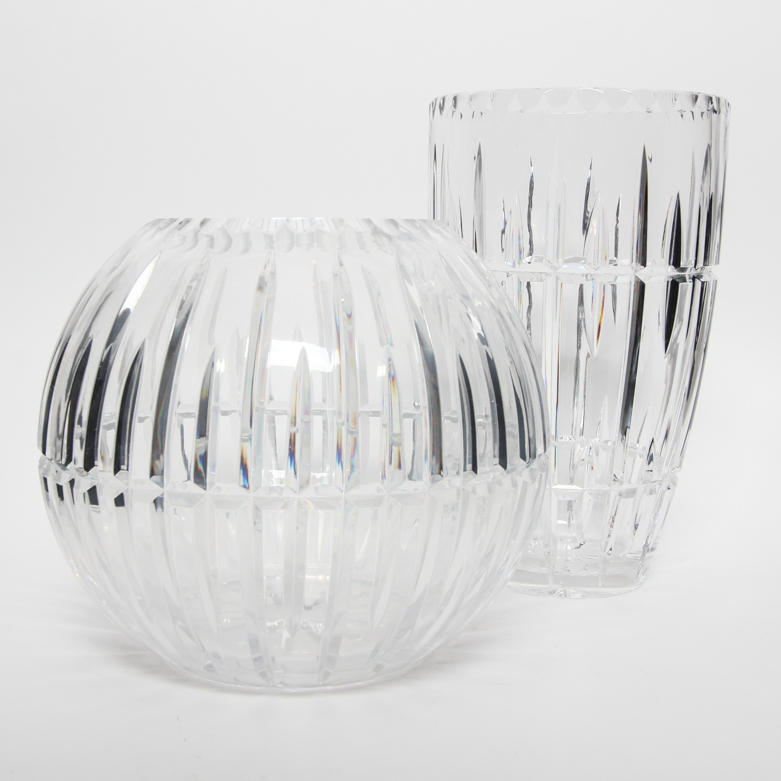Group of Ceskci HandCut Crystal Vases EBTH