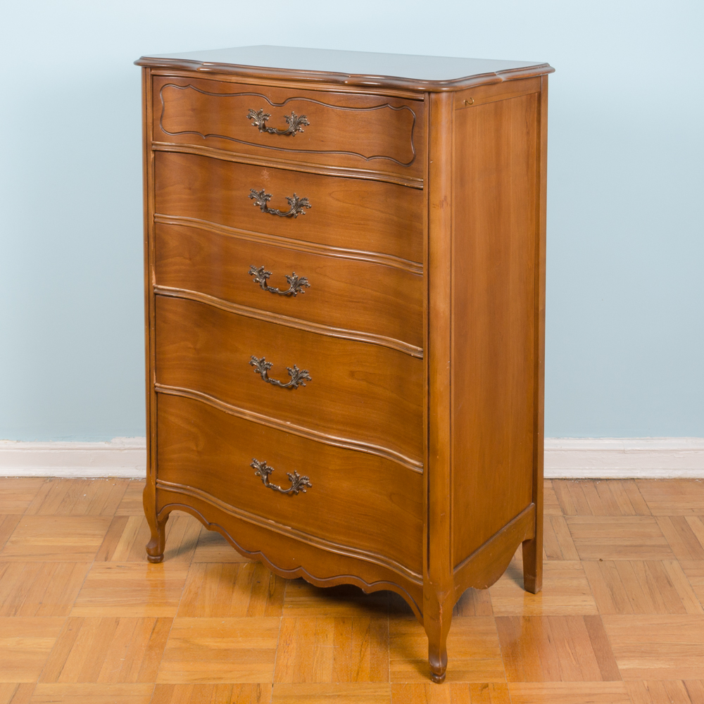 French Provincial Style Tall Chest of Drawers by Bassett Furniture EBTH