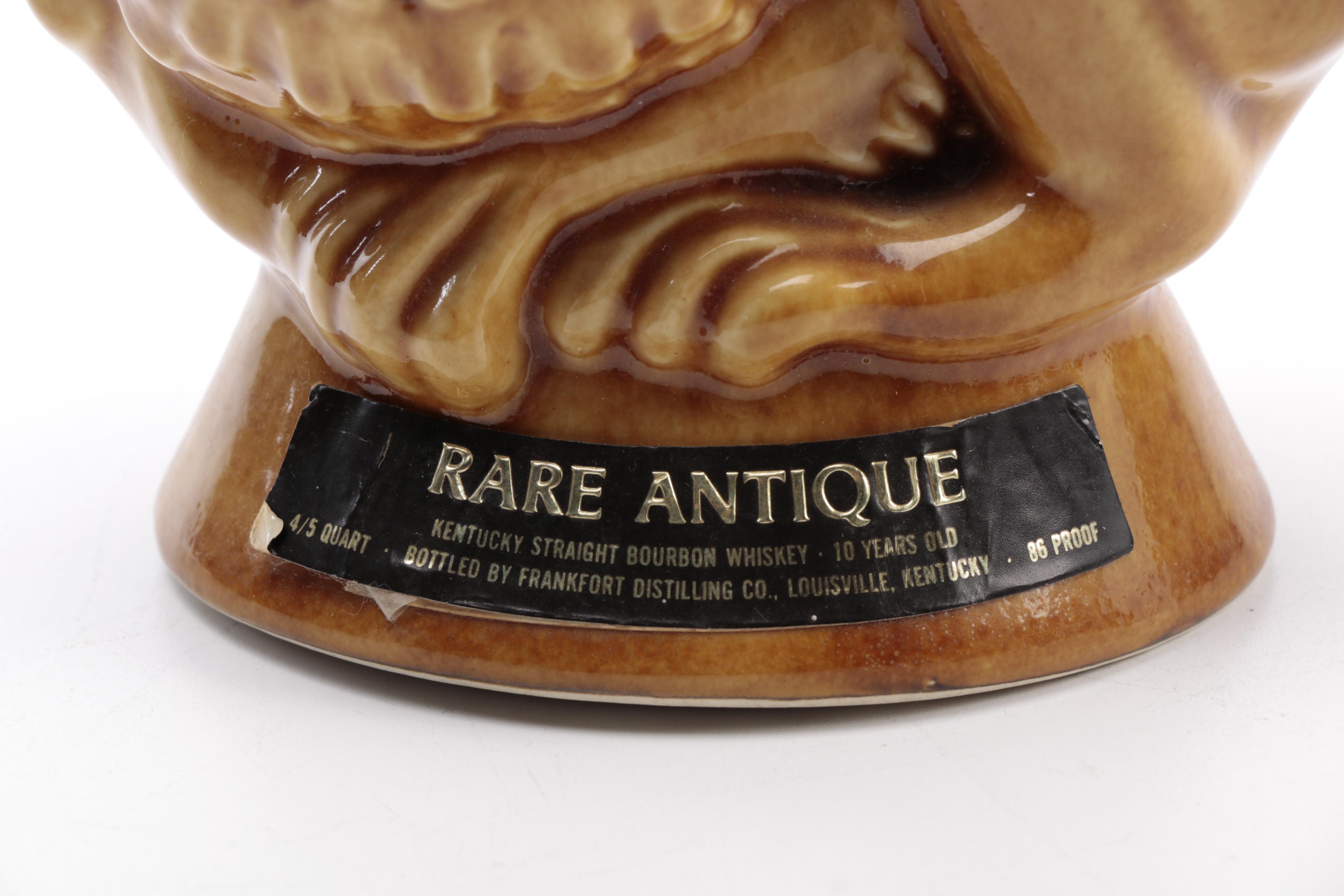 1970s Rare Antique "Zodiac Series" Leo/Aquarius Ceramic Decanter EBTH