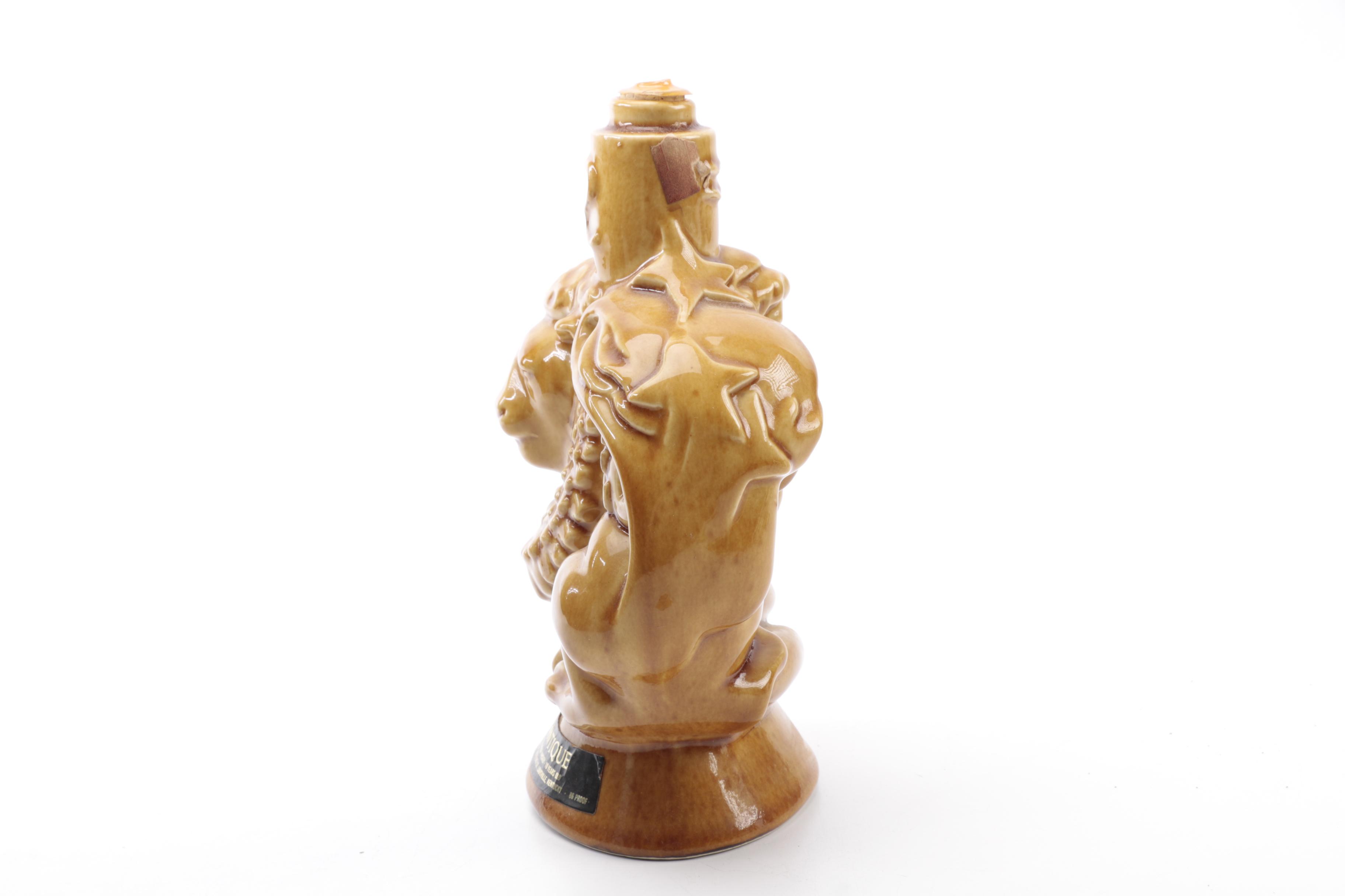 1970s Rare Antique "Zodiac Series" Leo/Aquarius Ceramic Decanter EBTH