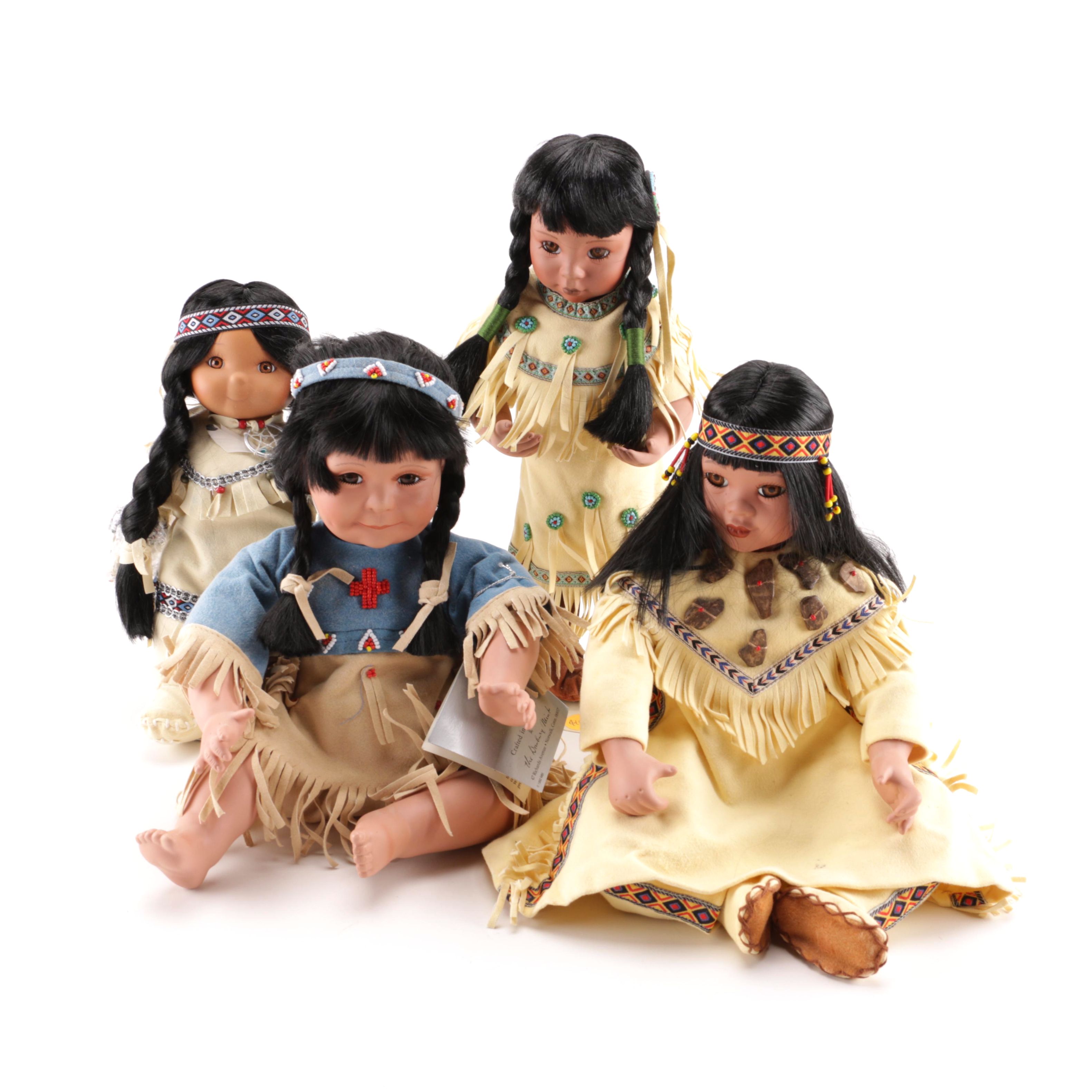 danbury mint native american dolls