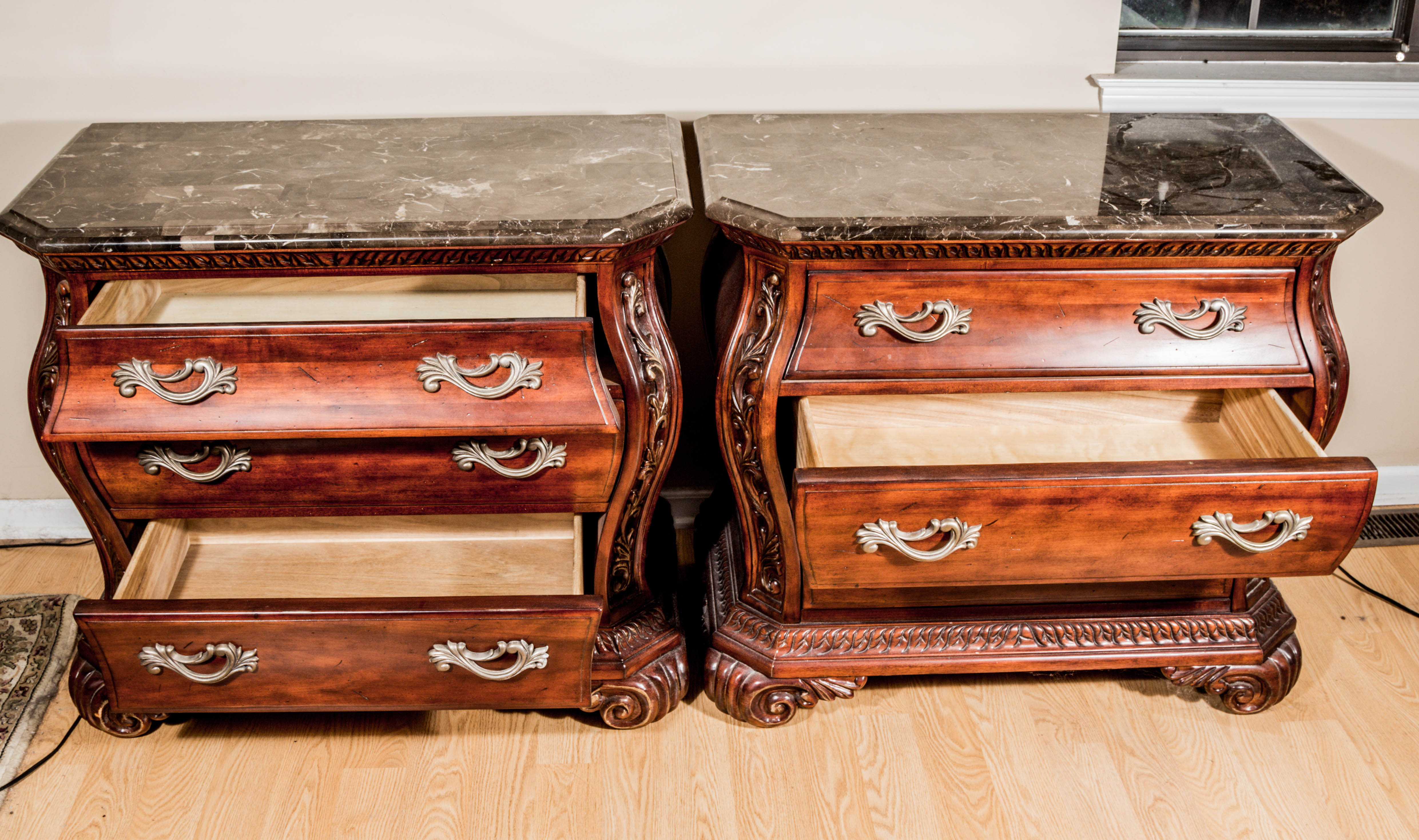 Pair of Rococo Style Nightstands by Wynwood Furniture EBTH