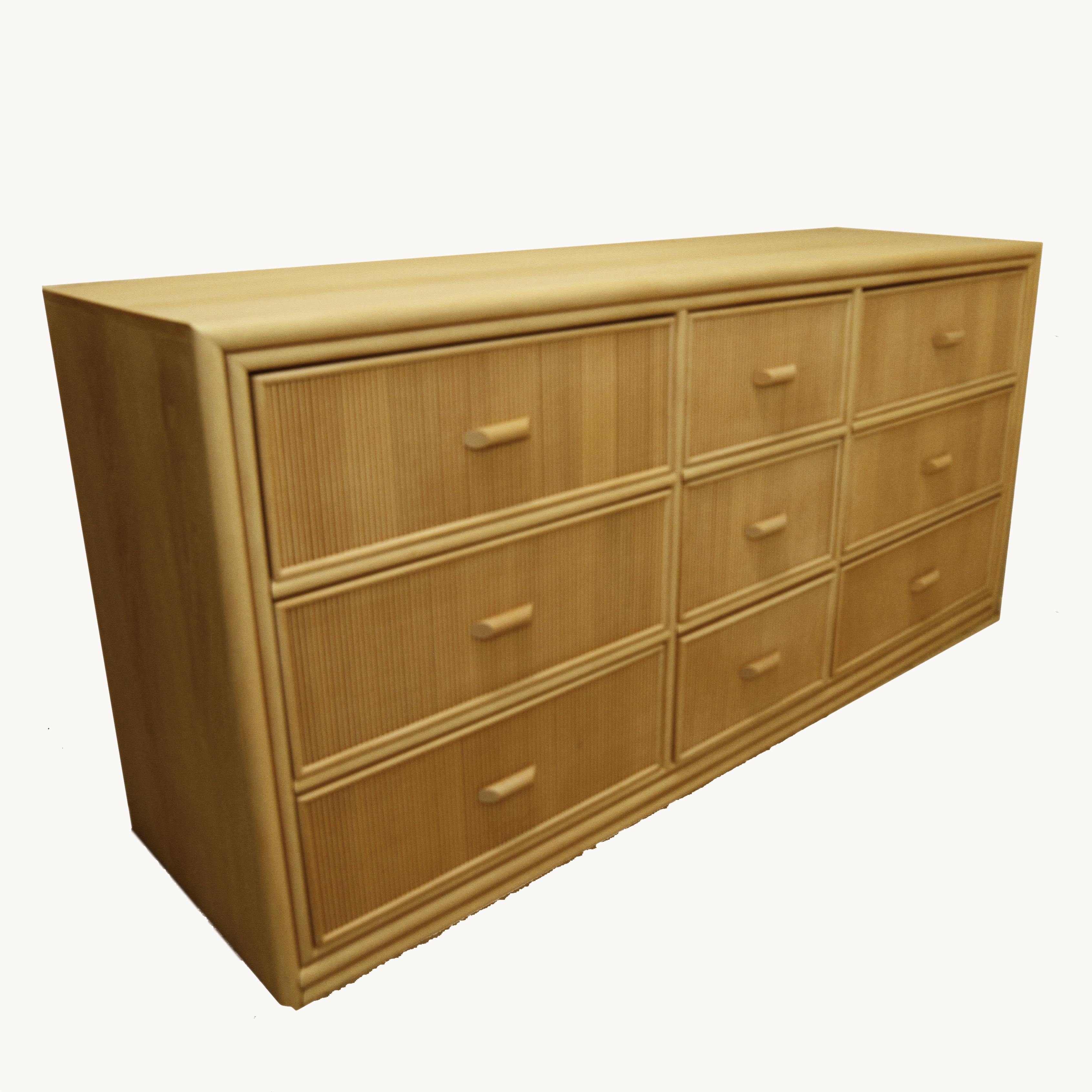 Vintage Bamboo Cane Dresser Ebth