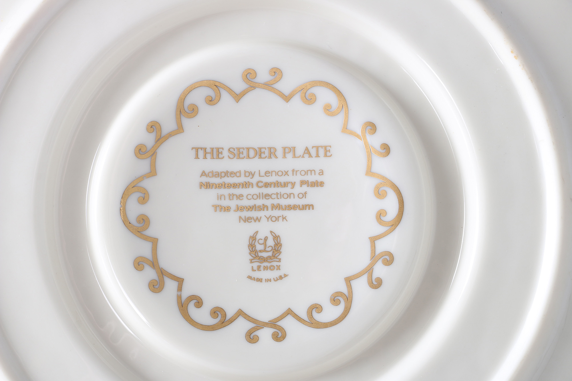 Lenox "The Seder Plate" EBTH