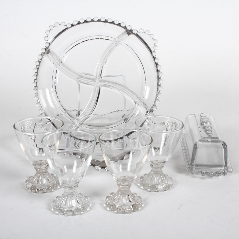 Collection of "Candlewick" and "Boopie" Clear Depression Glass EBTH