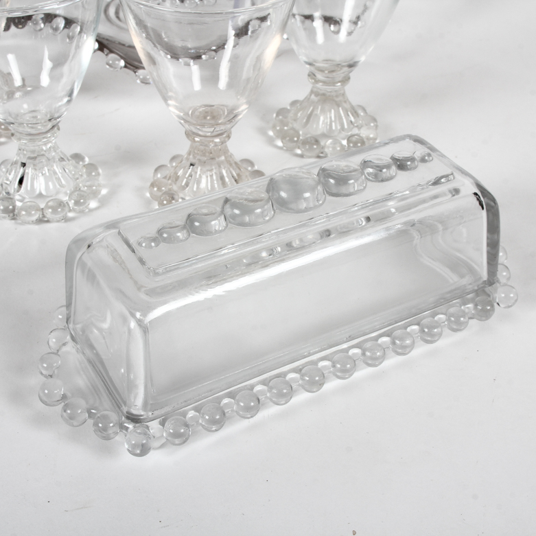 Collection of "Candlewick" and "Boopie" Clear Depression Glass EBTH