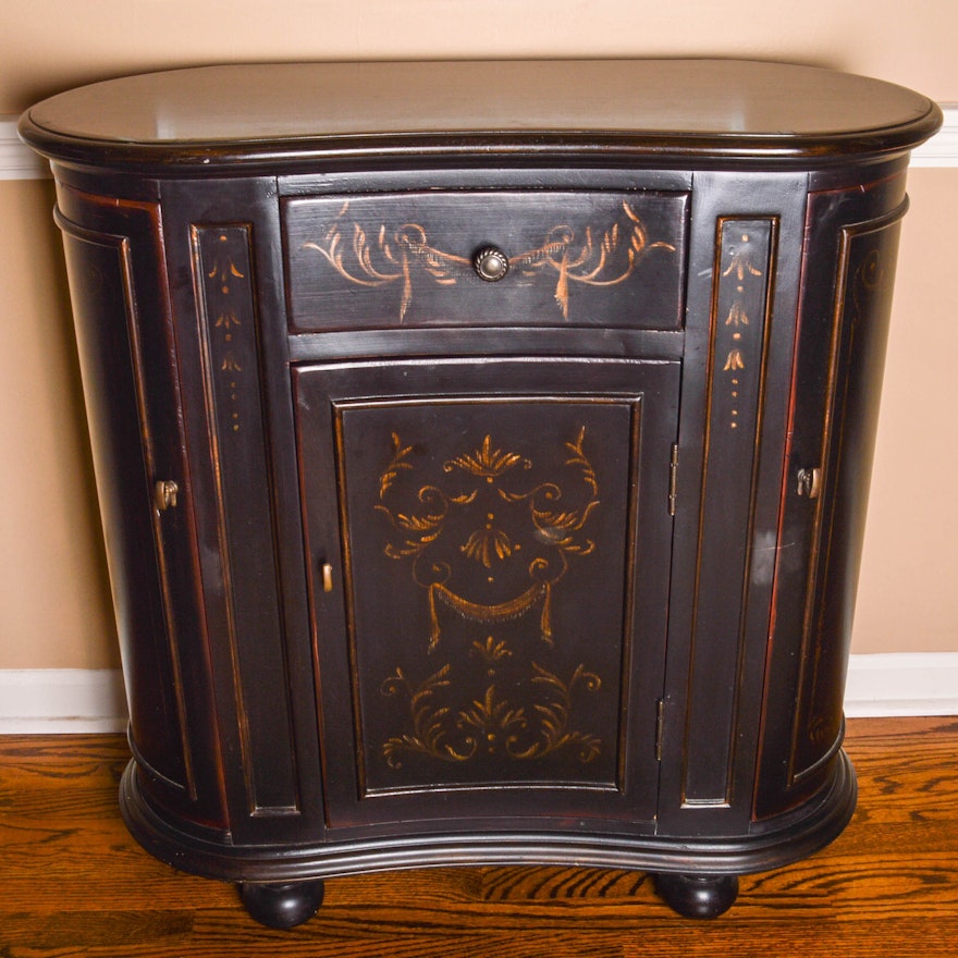 seven seas" kidney-shaped console cabinethooker furniture : ebth