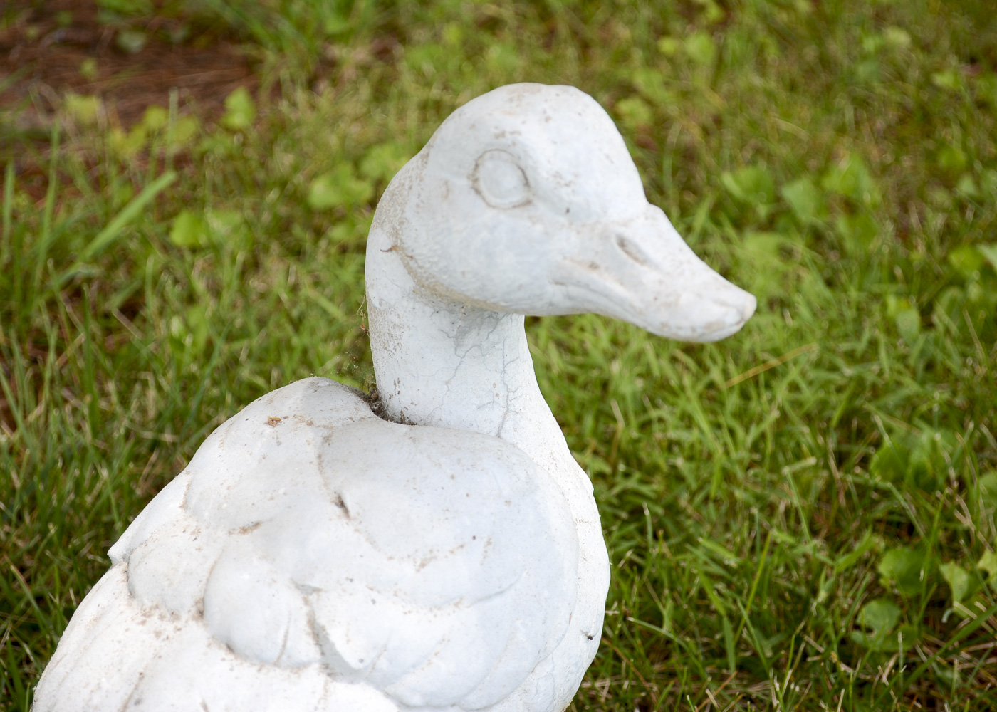 Concrete Duck Garden Statue EBTH
