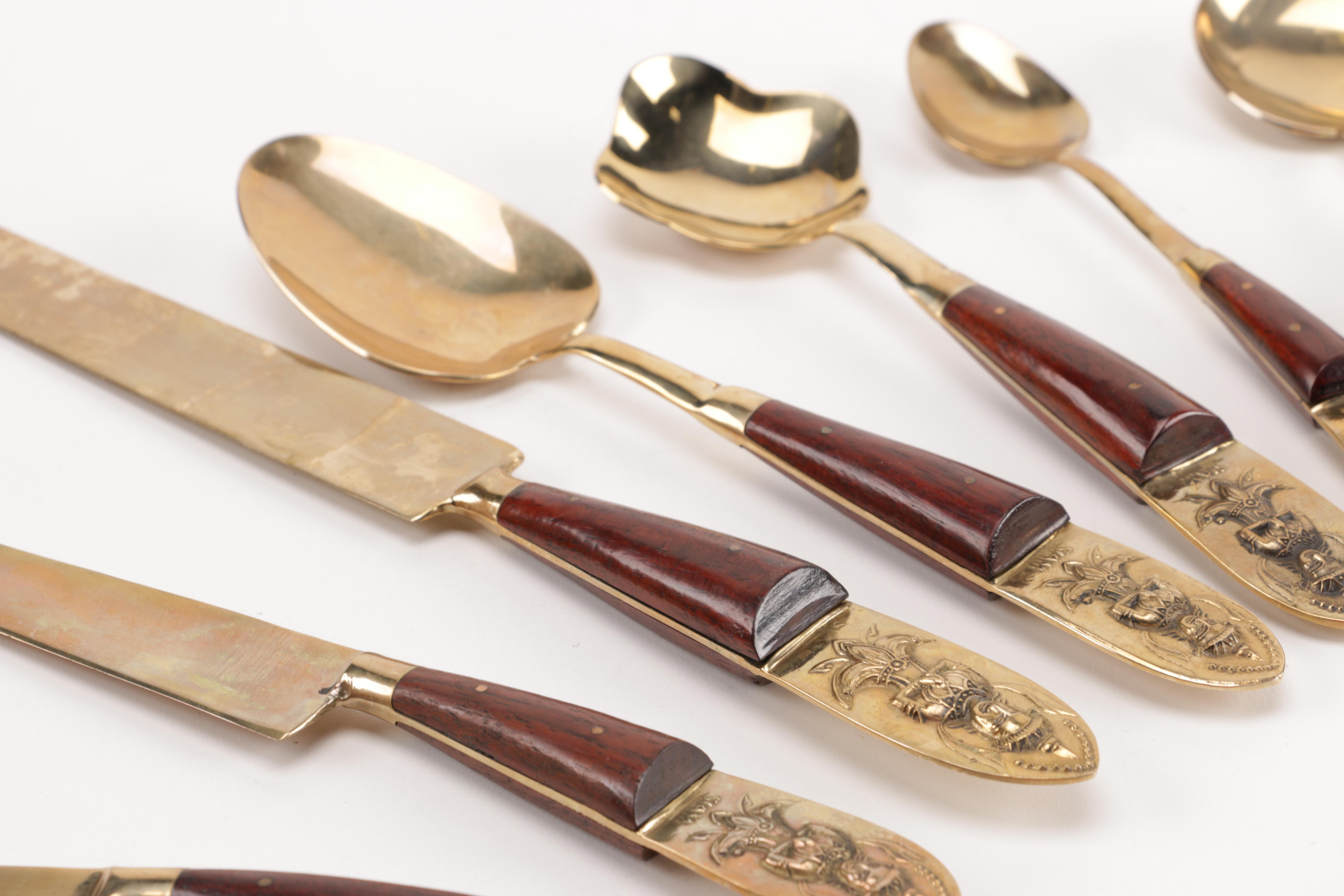 Vintage Thai Brass Flatware EBTH